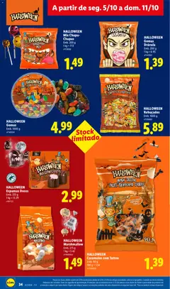 Pré-visualização HALLOWEEN Espumas Doces, HALLOWEEN Espumas Doces Emb. 225 g válido de 05/10/2026 | Página: 34