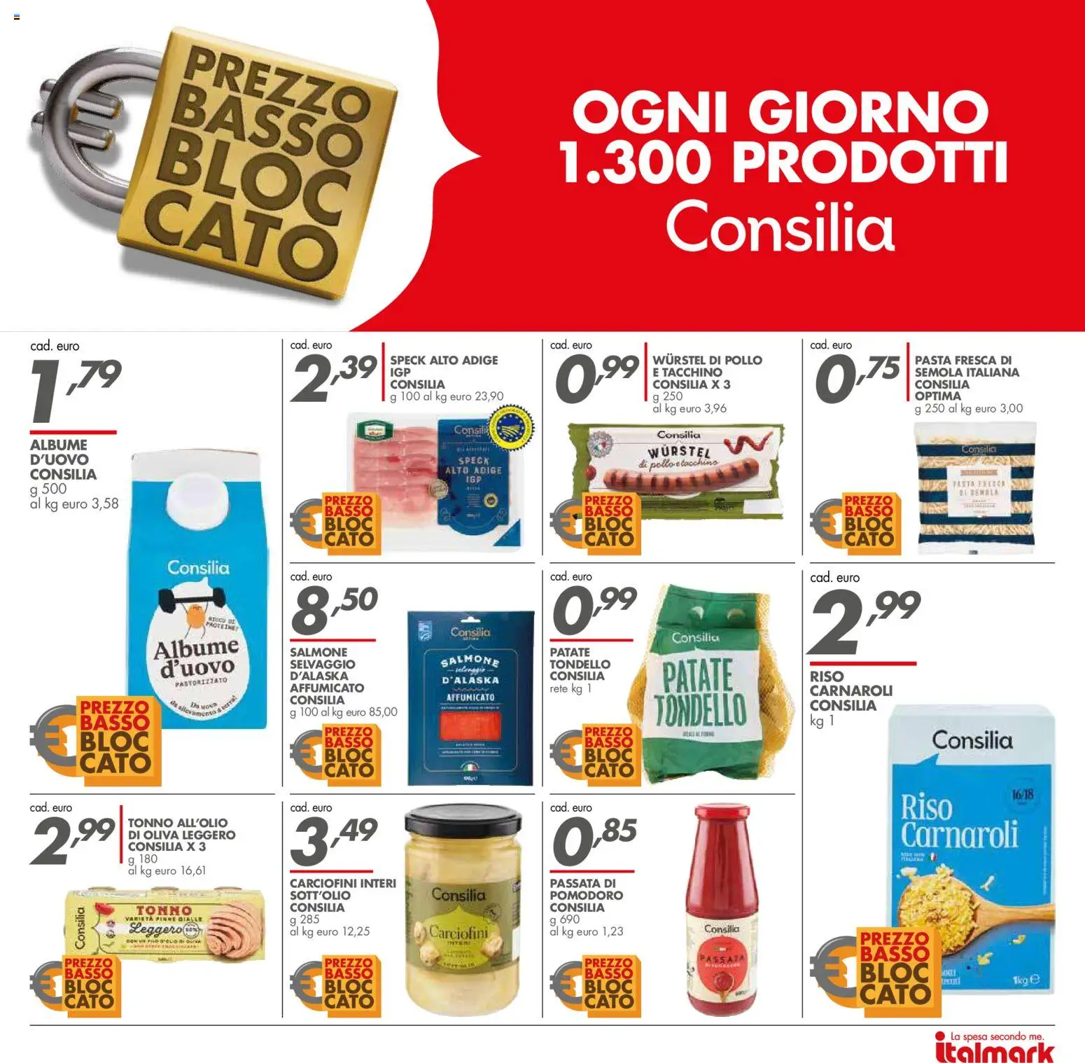 Volantino Italmark del 10/09/2026 | Pagina: 24 | Prodotti: Tacchino, Pinne, Tonno, Semola