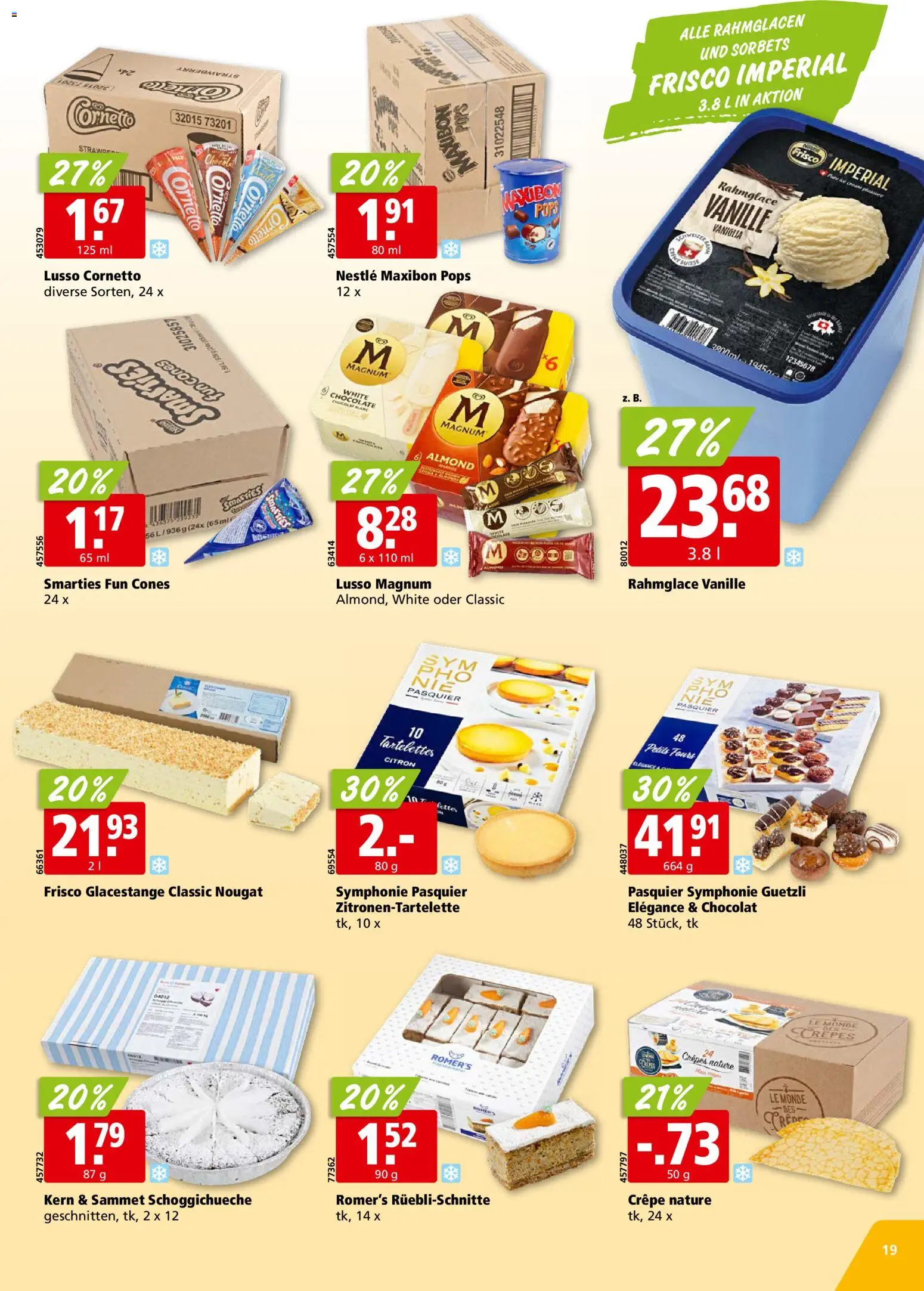 Aligro aktionen Chavannes, Matran, Genf, Sitten – gültig ab 26.10.2026 | Seite: 19 | Produkte: Magnum, Vanille