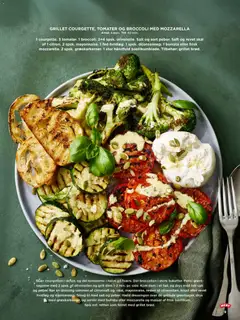 Meny - Spisetid uge 32 gyldig fra 31/07/2026 | Side: 9 | Produkter: Broccoli, Hvidløg, Mozzarella, Grill