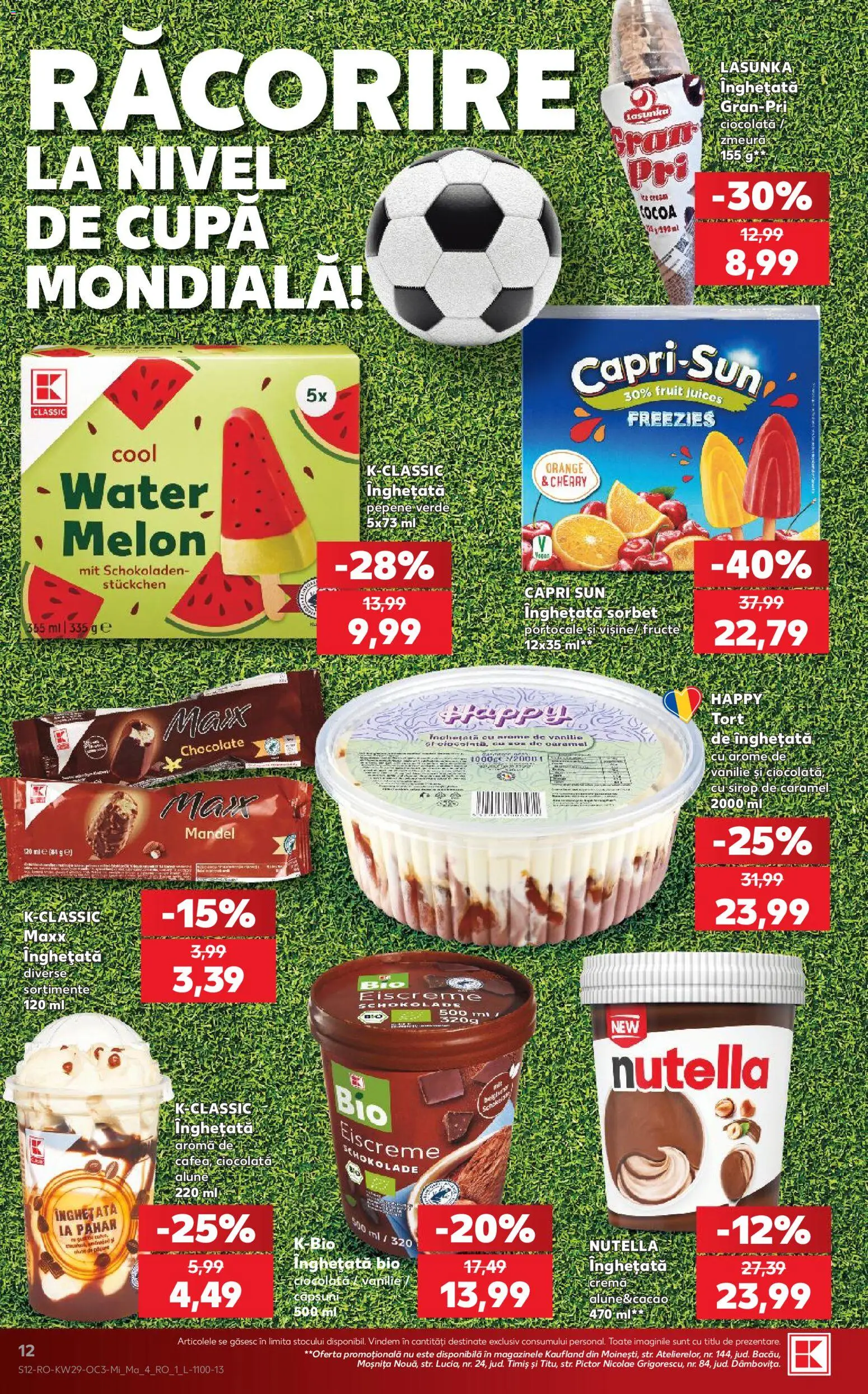 Noul catalog Kaufland – valabil de la 15.07.2026 | Pagină: 12 | Produse: Bio, Zmeură, Alune, Fructe