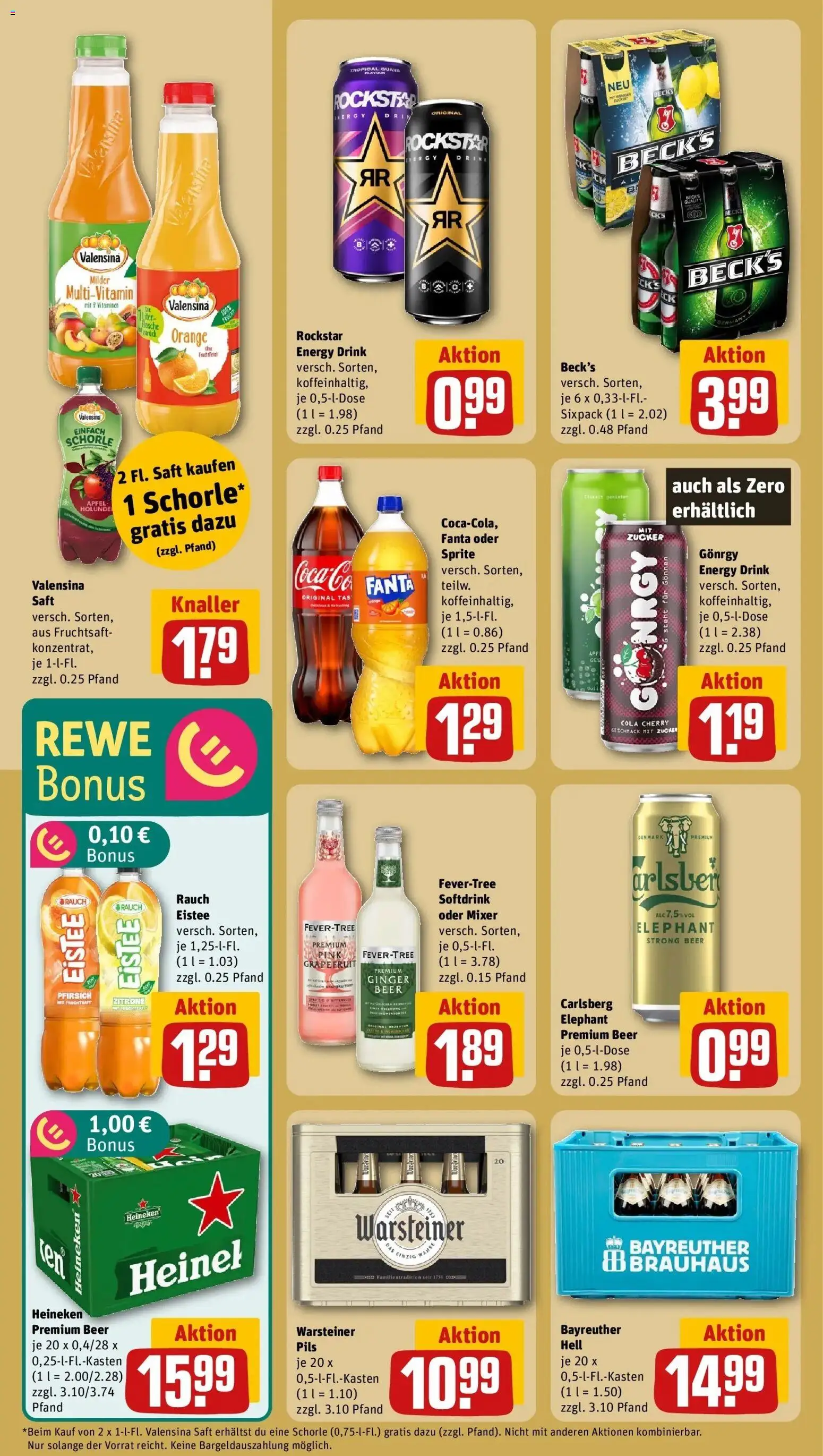 Rewe Prospekt Waltrop	 – gültig ab 12.04.2026 | Seite: 20 | Produkte: Bayreuther hell, Fanta, Pils, Saft