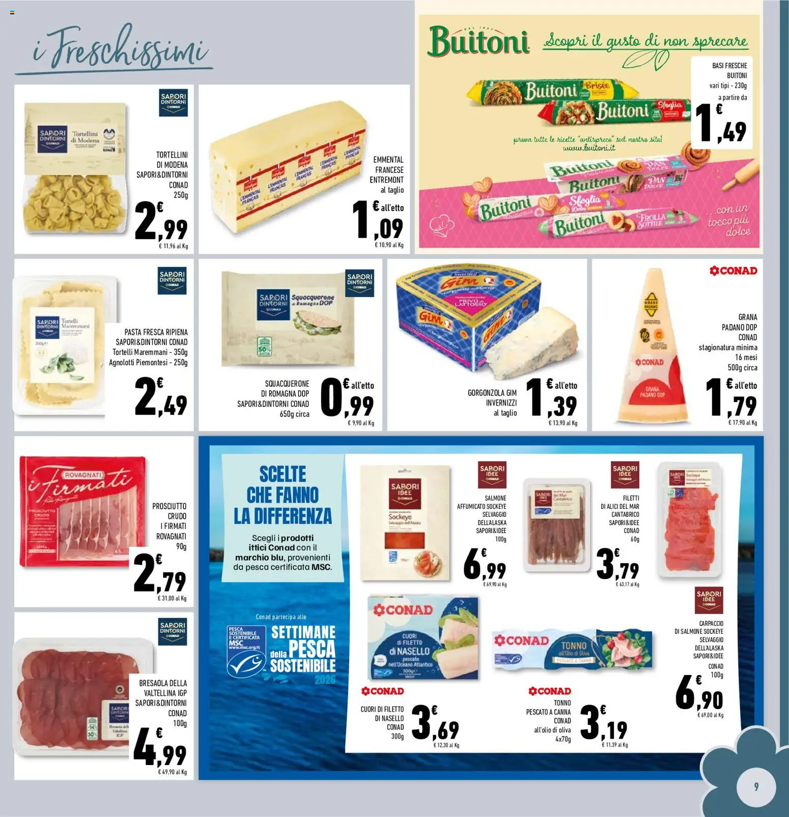 Volantino Conad del 07/10/2026 | Pagina: 9