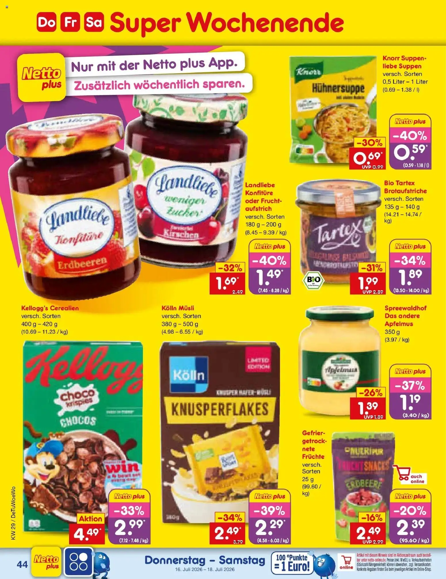 Netto Marken-Discount Prospekt Ludwigshafen-Edigheim – gültig ab 13.07.2026 | Seite: 64 | Produkte: Musli, Kolln, Kolln musli, Apfelmus