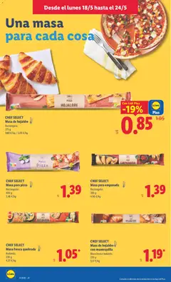 Vista previa CHEF SELECT Masa para pizza, Rectangular. 400 g válido desde el 18.05.2026 | Página: 10 | Productos: Pizza, Συσκευή ροής