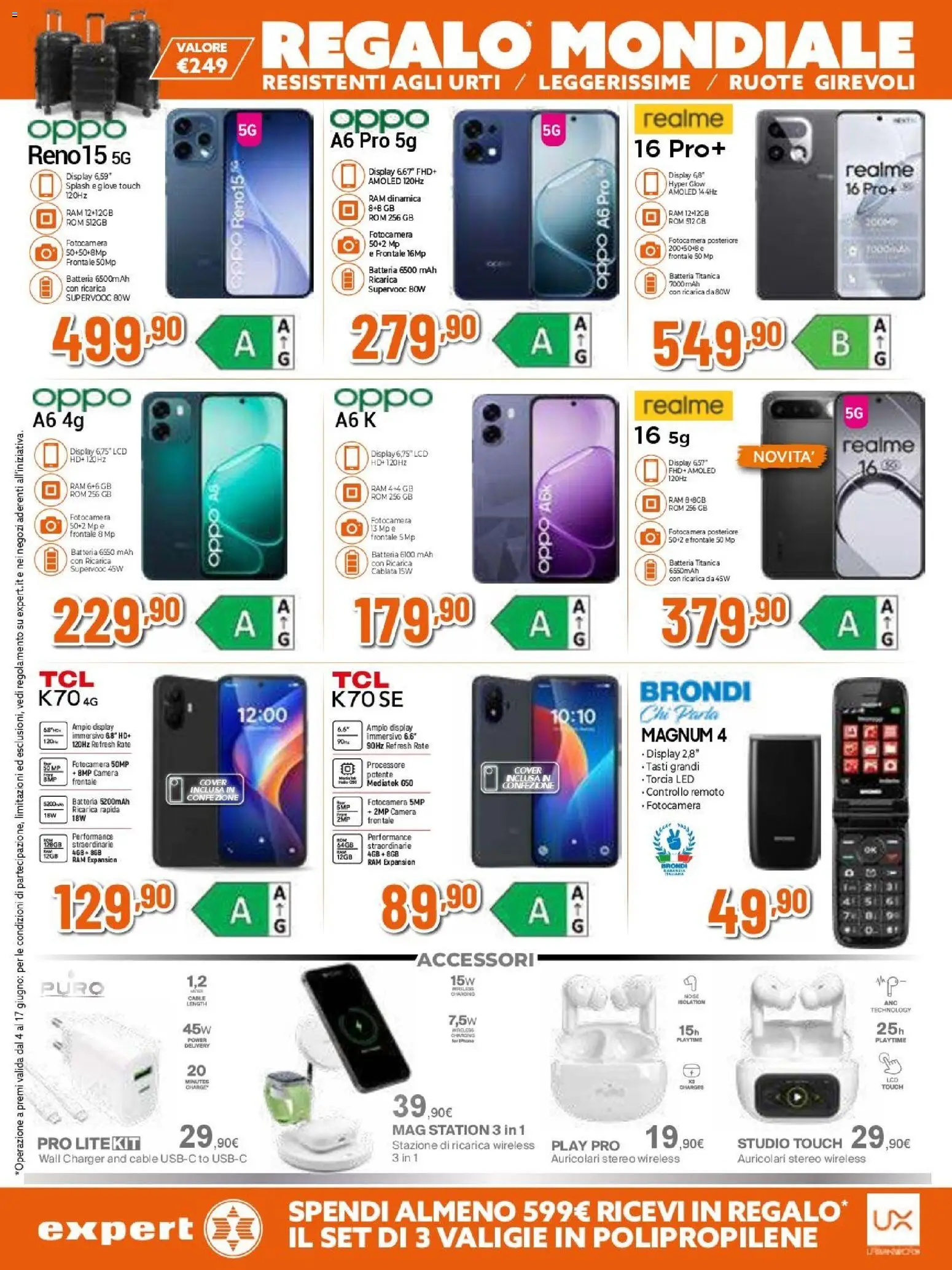 Volantino Expert del 04.06.2026 | Pagina: 15 | Prodotti: Auricolari, Torcia, Fotocamera, Batteria