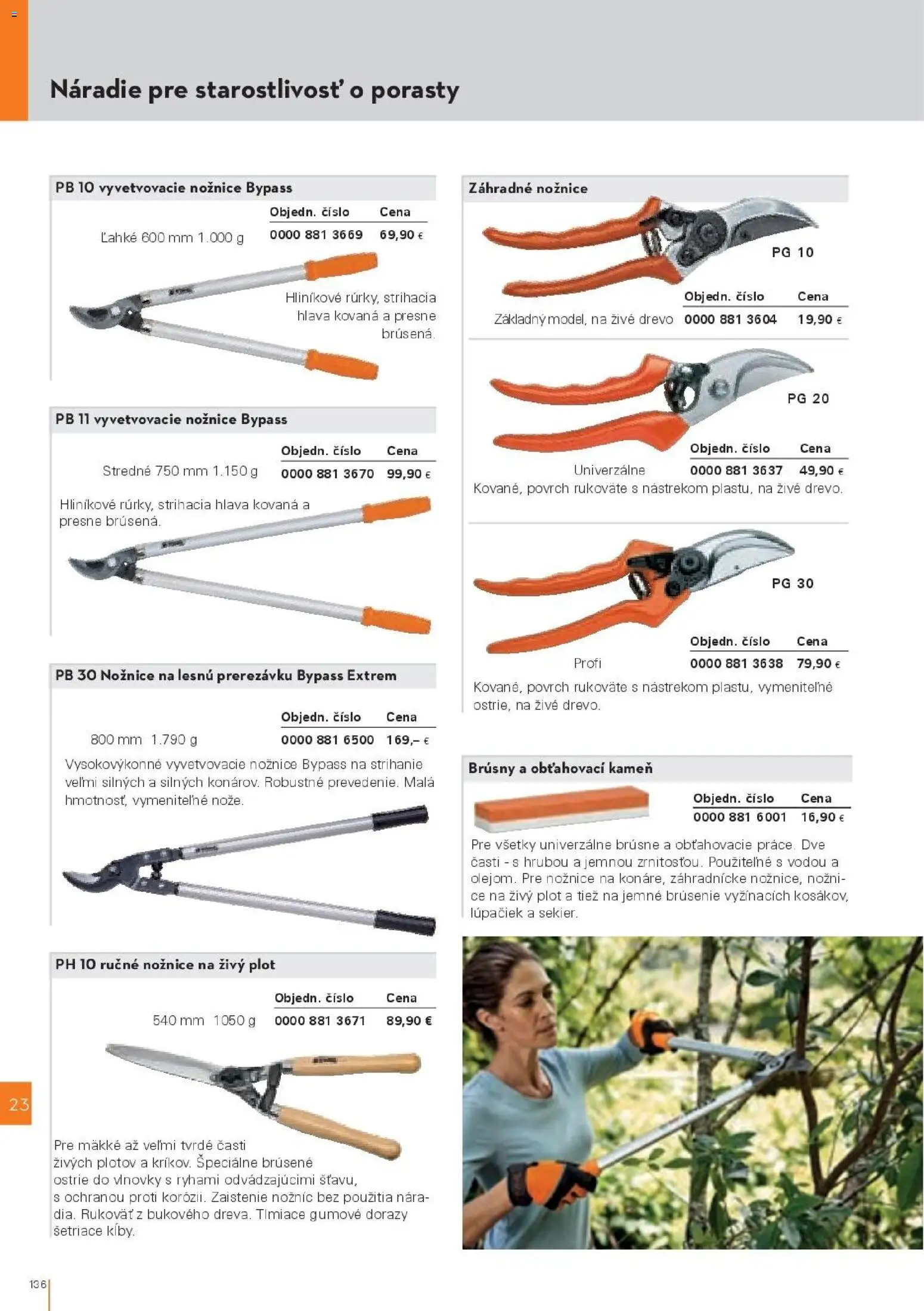 Nové STIHL akcie – leták je platný od 19.08.2026 | Strana: 136 | Produkty: Nožnice na živý plot, Náradie