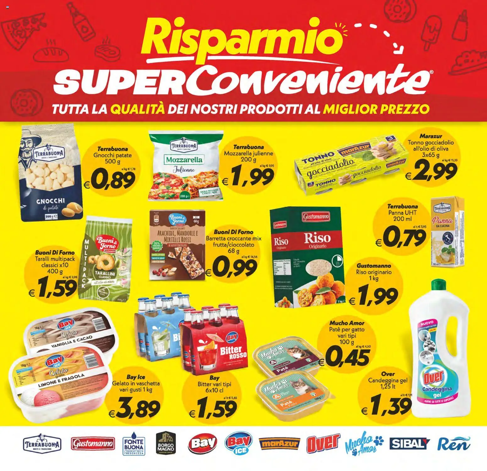 Volantino SuperConveniente del 29.05.2026 | Pagina: 15 | Prodotti: Gelato, Mozzarella, Olio, Gnocchi