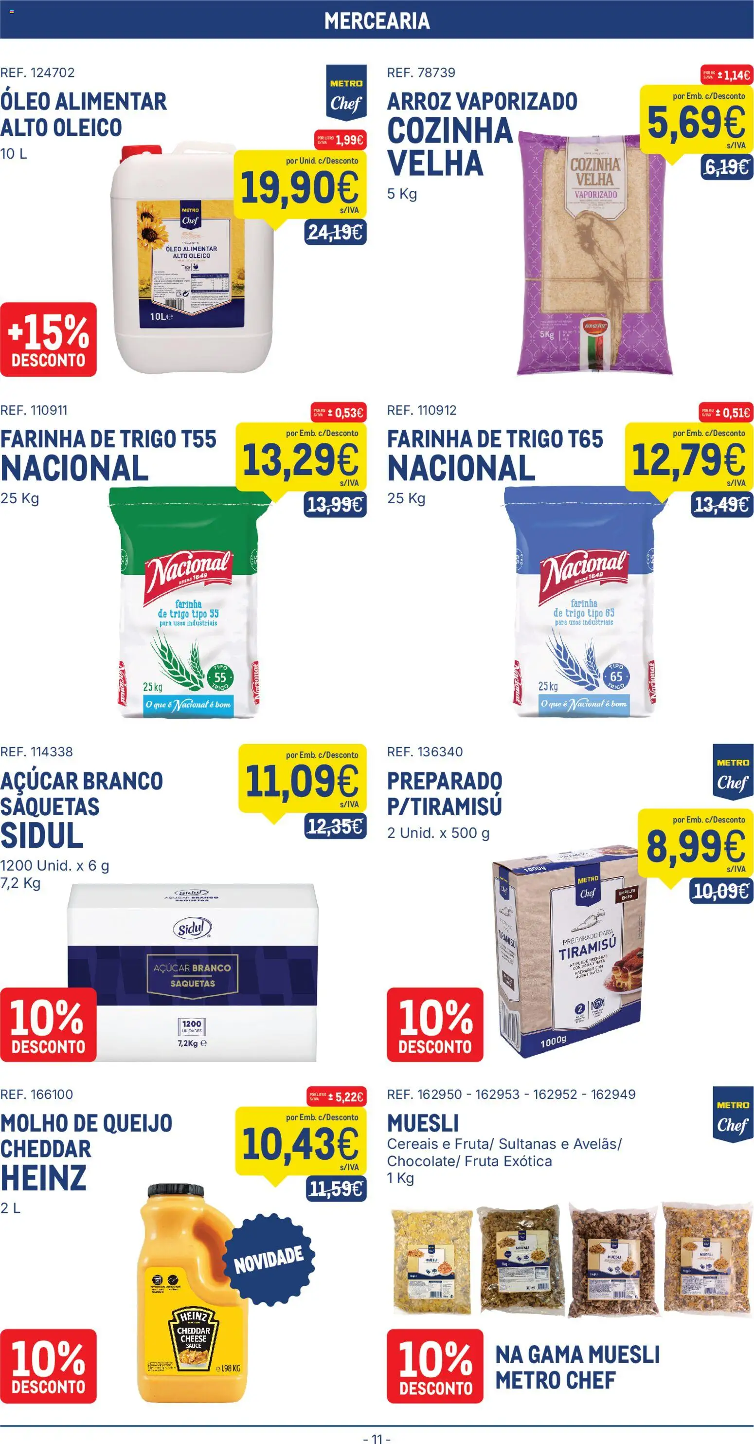 Makro folheto │ válido de 30/06/2026 | Página: 11 | Produtos: Farinha de trigo, Óleo, Arroz, Açúcar
