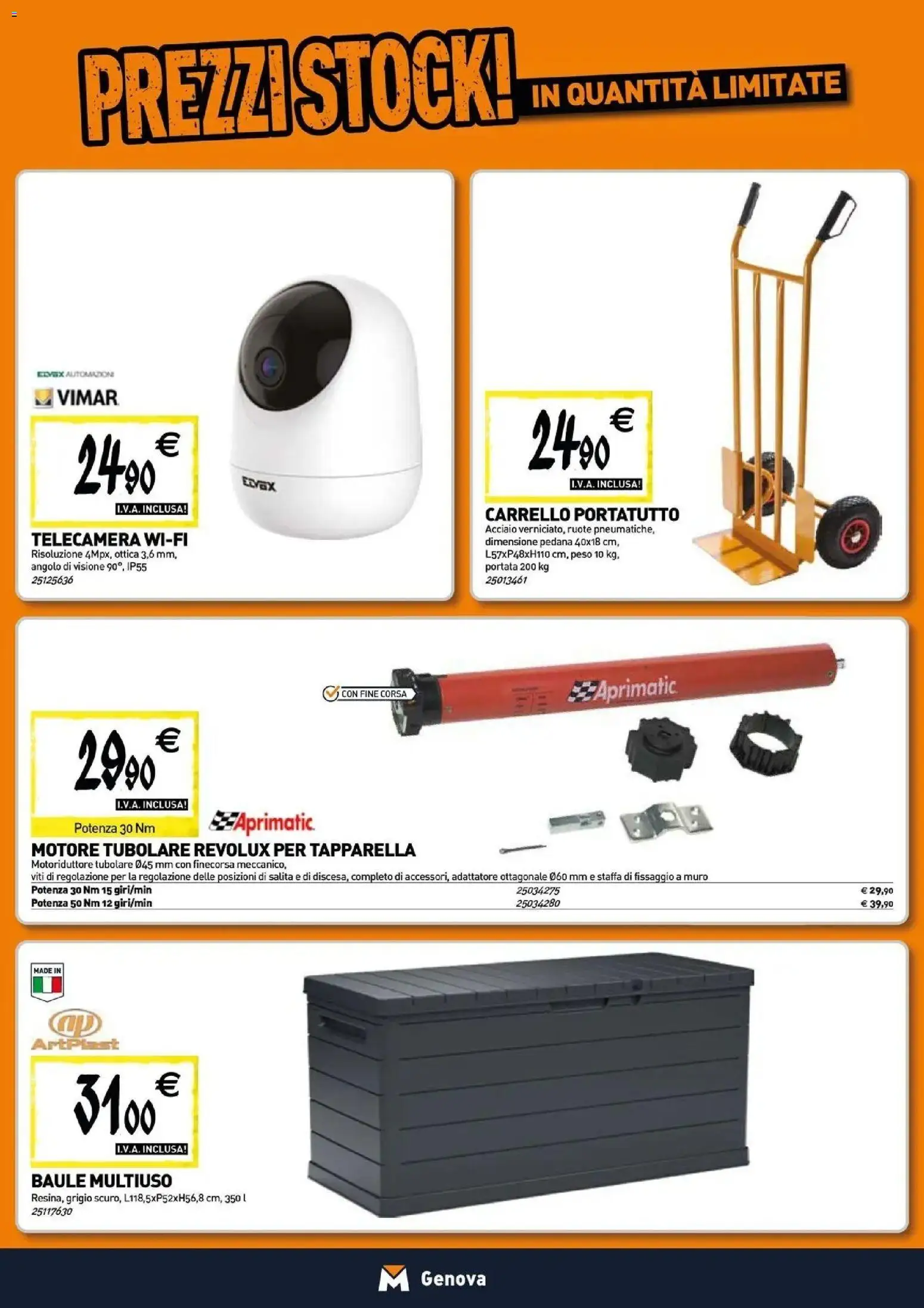 Nuovo TECNOMAT catalogo Genova dal 27/08/2026 > offerte anteprima 🛍️ | Pagina: 15 | Prodotti: Carrello, Baule, Adattatore