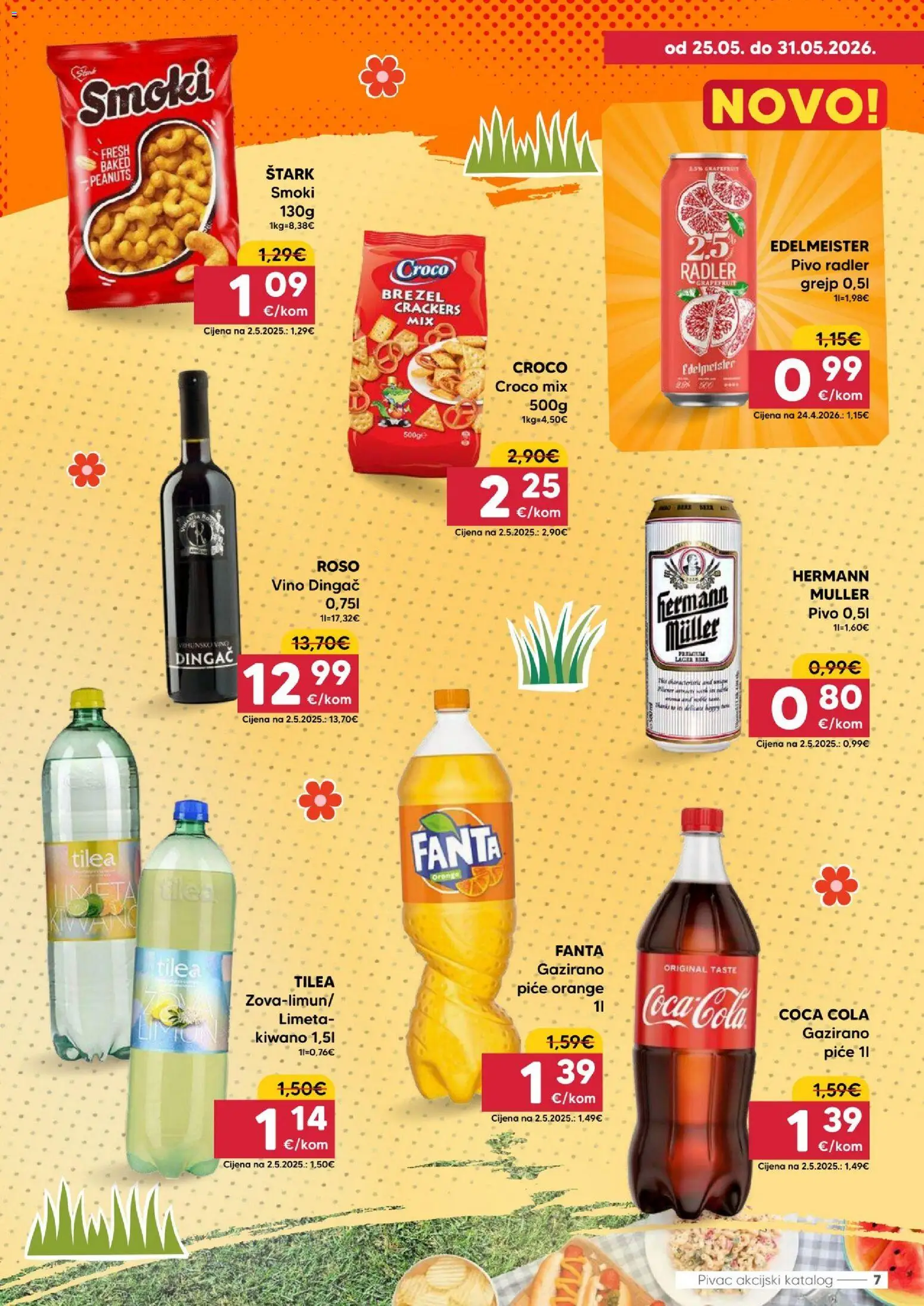 Pivac katalog | vrijedi od 25.05.2026 | Stranica: 7 | Proizvodi: Fanta, Radler, Pivo, Limeta