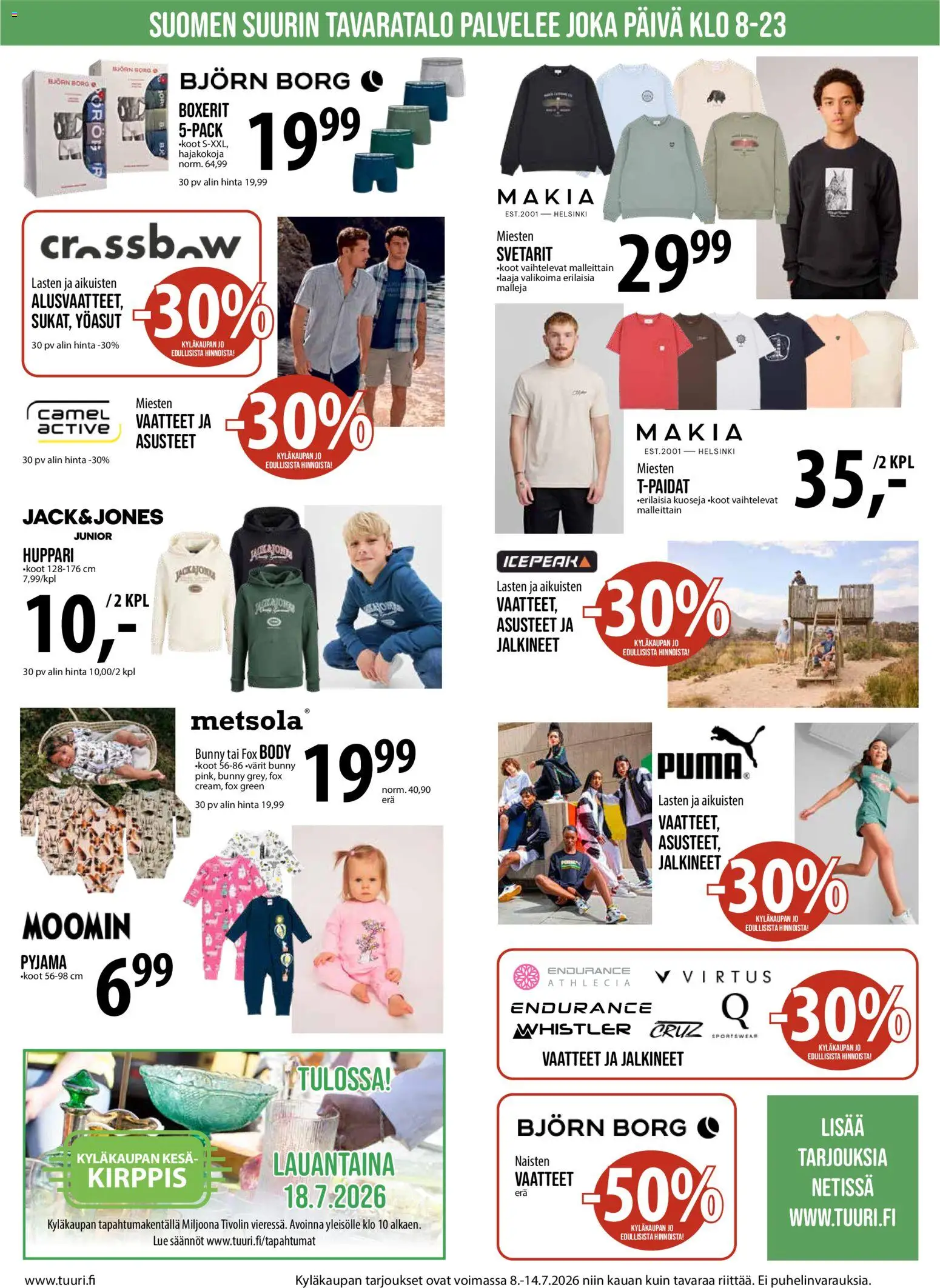 Tuuri tarjoukset – voimassa 08/07/2026 alkaen | Sivu: 7 | Tuotteet: Vaatteet, Huppari, Pyjama