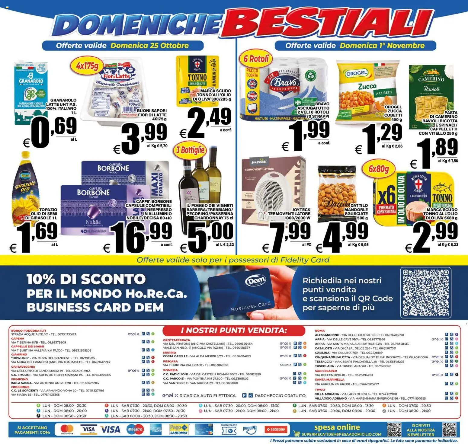 Volantino DEM del 23/10/2026 | Pagina: 20 | Prodotti: Olio di semi, Tonno, Ravioli, Asciugatutto