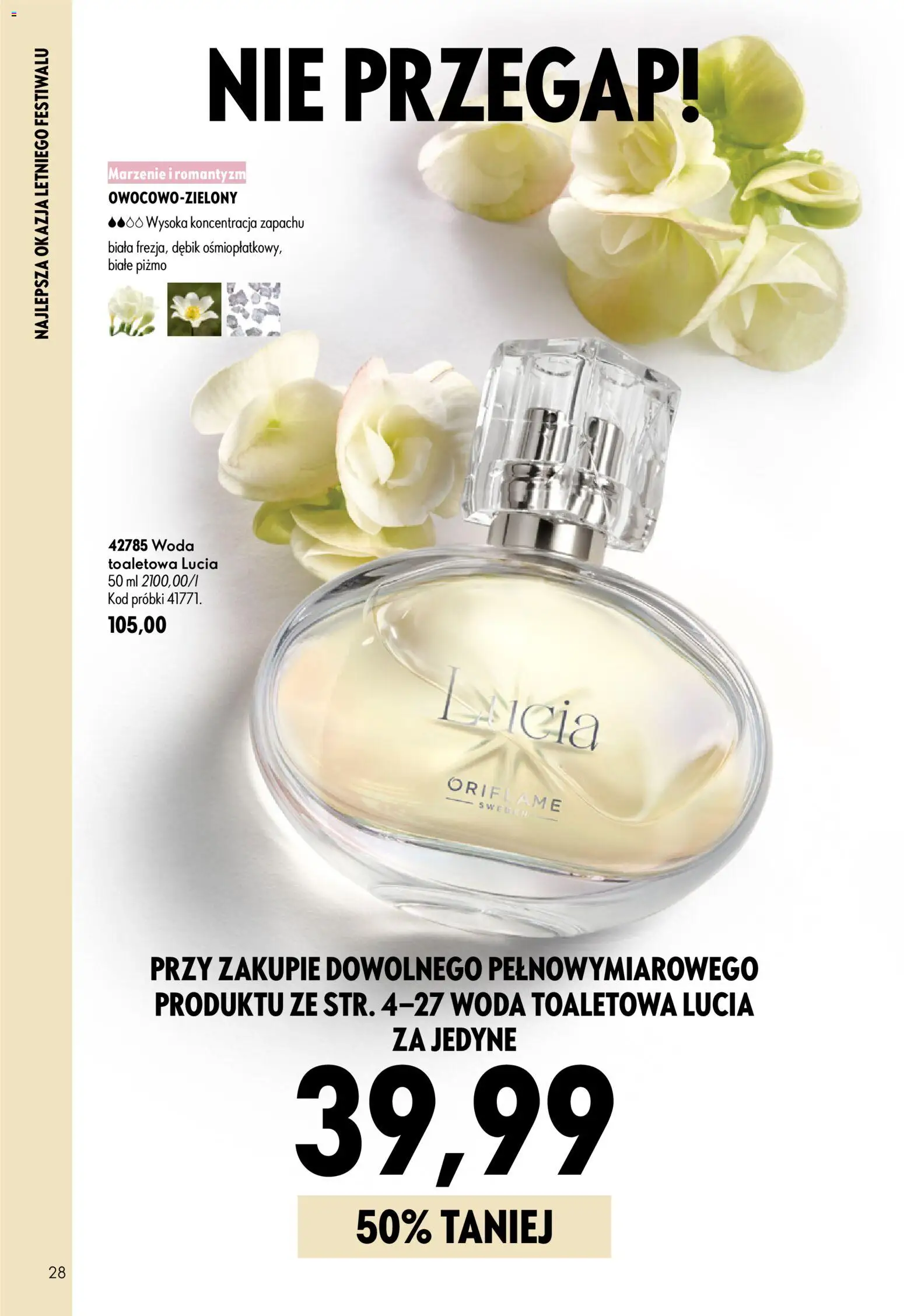 Oriflame Katalog 10 2026 od 08.07.2026 | Strona: 28 | Produkty: Woda toaletowa, Woda