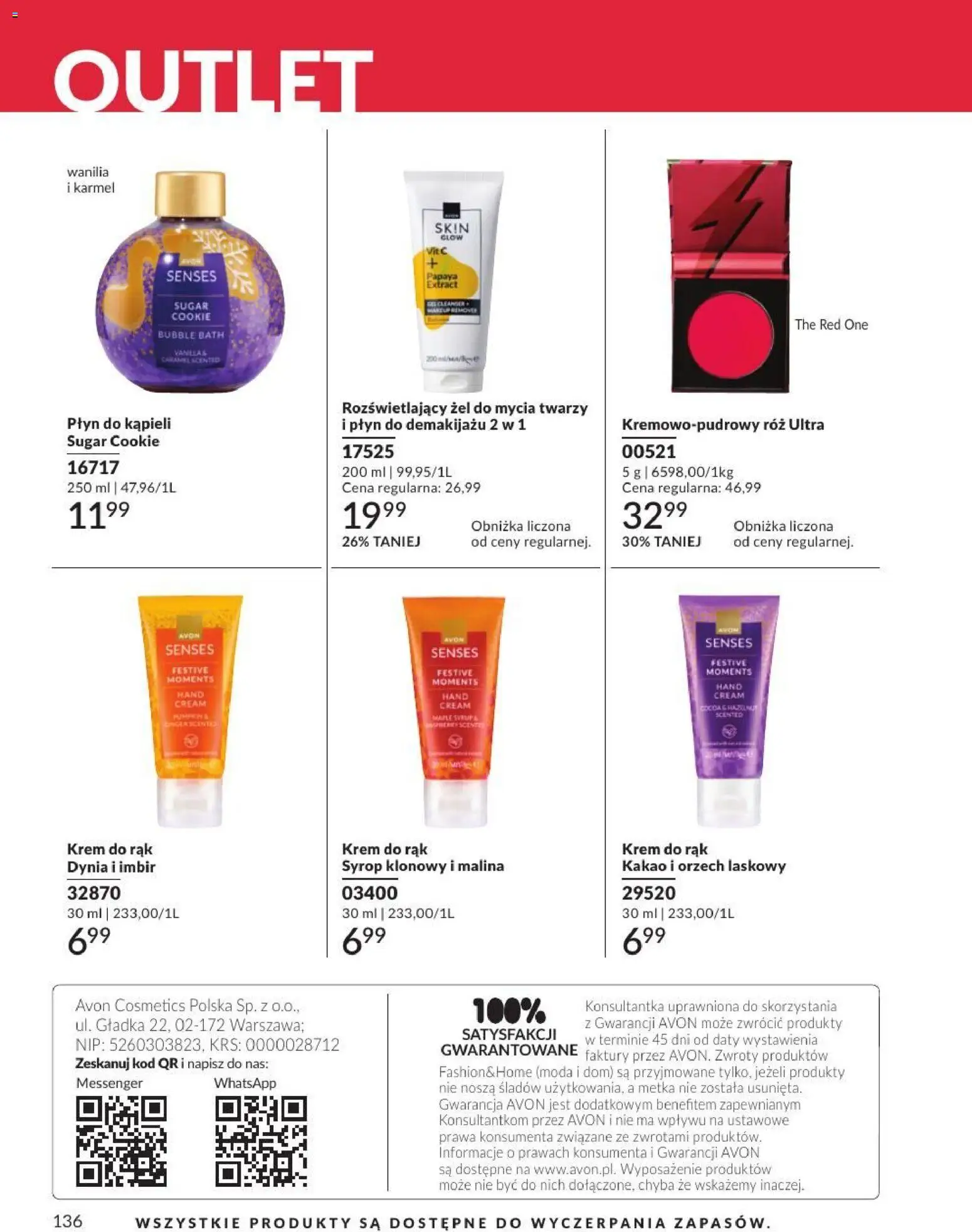 Avon Katalog 8 2026 od 01.08.2026 | Strona: 136 | Produkty: Dynia, Syrop klonowy, Żel do mycia twarzy, Krem do rąk