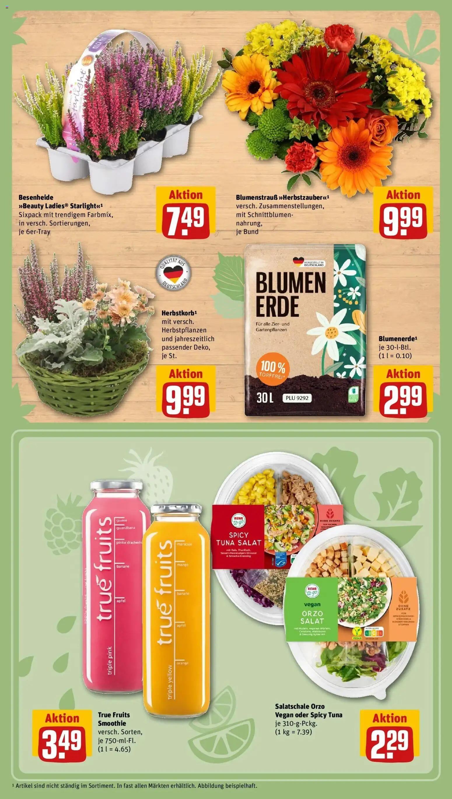 REWE Prospekt ab 14.09.2026 zum Blättern » Angebote | Seite: 7 | Produkte: Thunfisch, Blumen, Äpfel, Salat