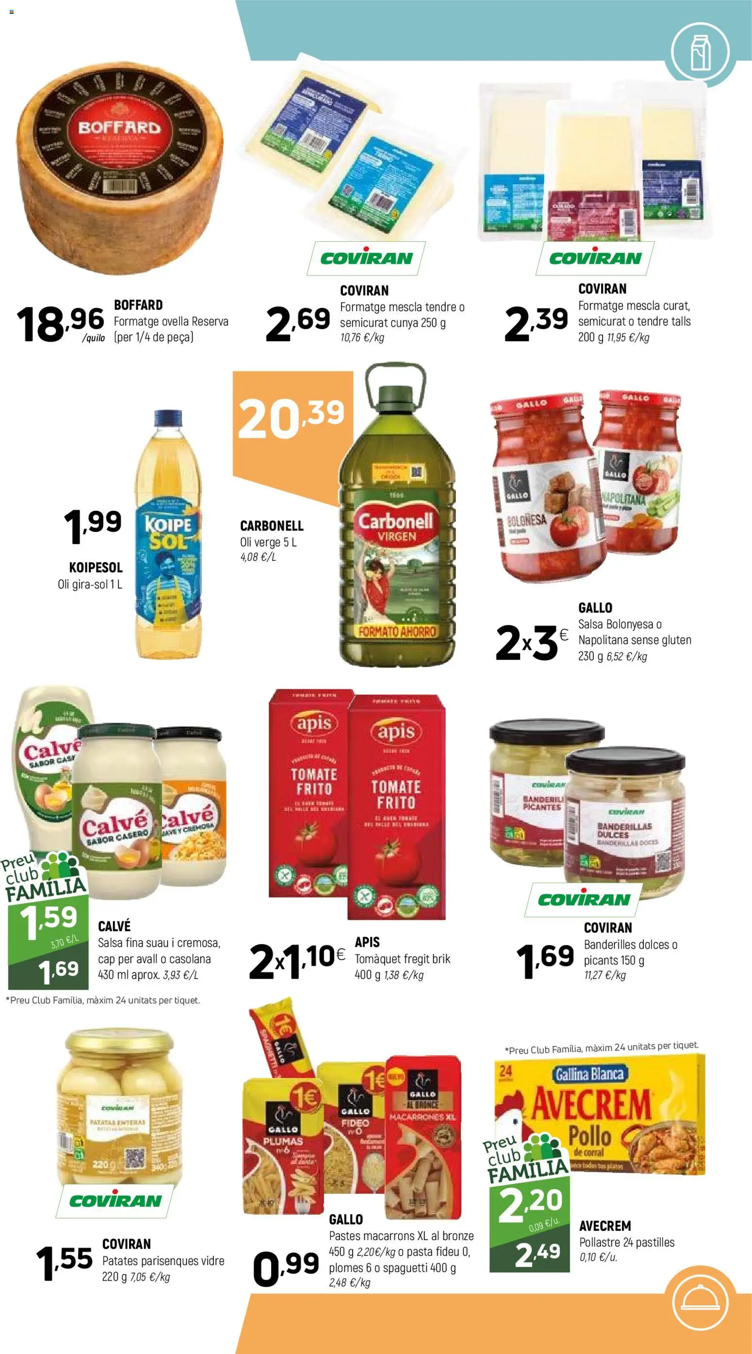Coviran Ofertas │ válido desde el 11/08/2026 | Página: 7 | Productos: Tomate, Pasta, Dulces, Pollo
