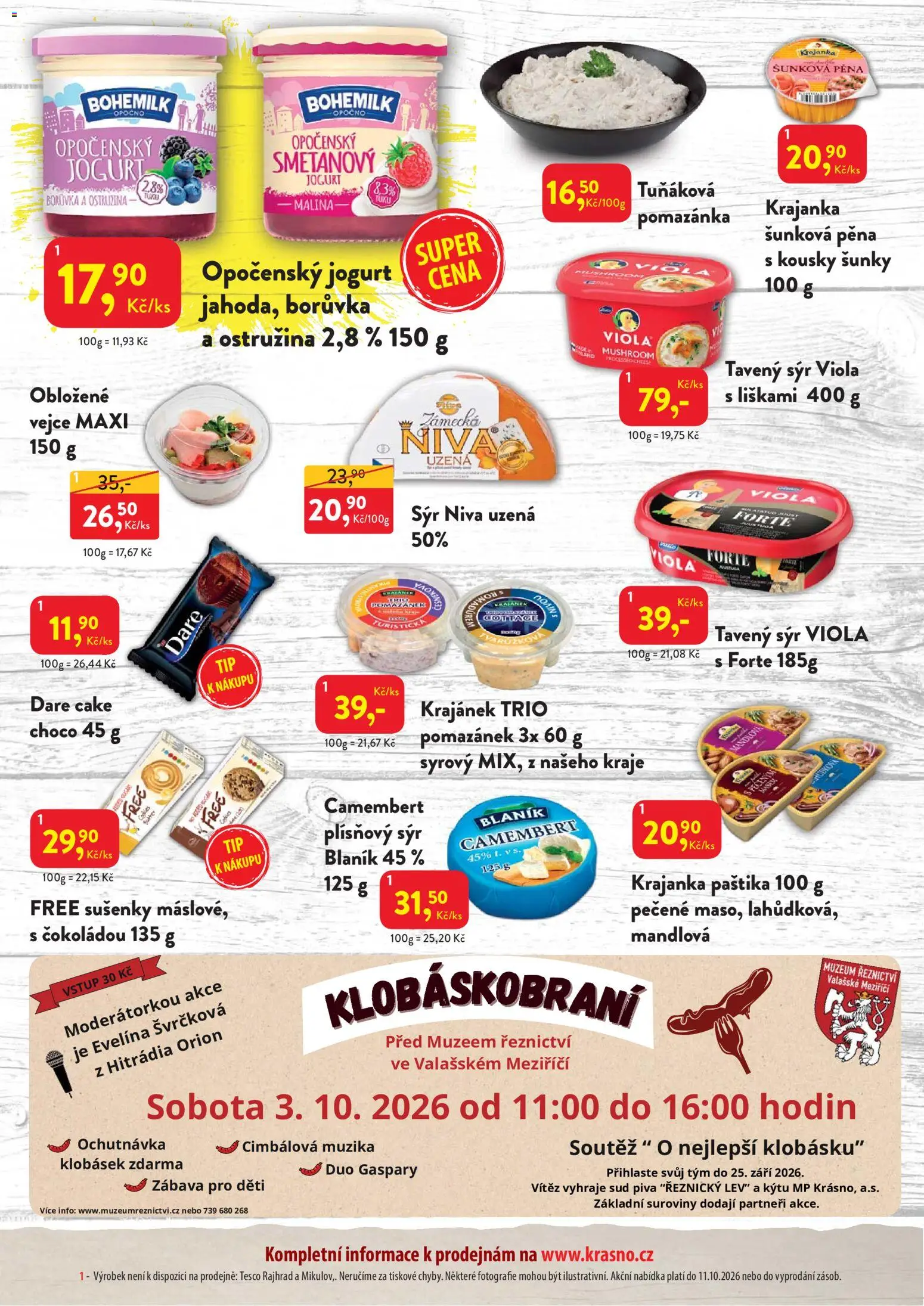 MP Krásno leták od 28.09.2026 | Strana: 2 | Produkty: Sýr, Vejce, Pěna, Plísňový sýr