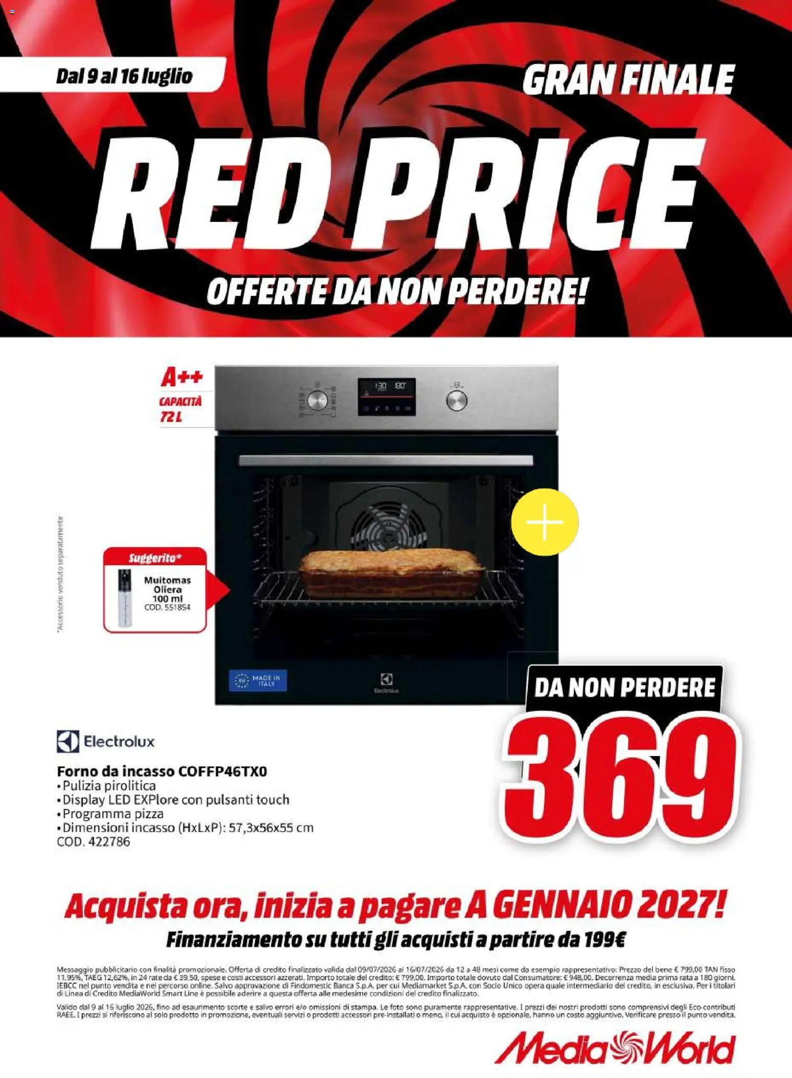 Volantino Media World del 09/07/2026 | Pagina: 66 | Prodotti: Pizza, Forno