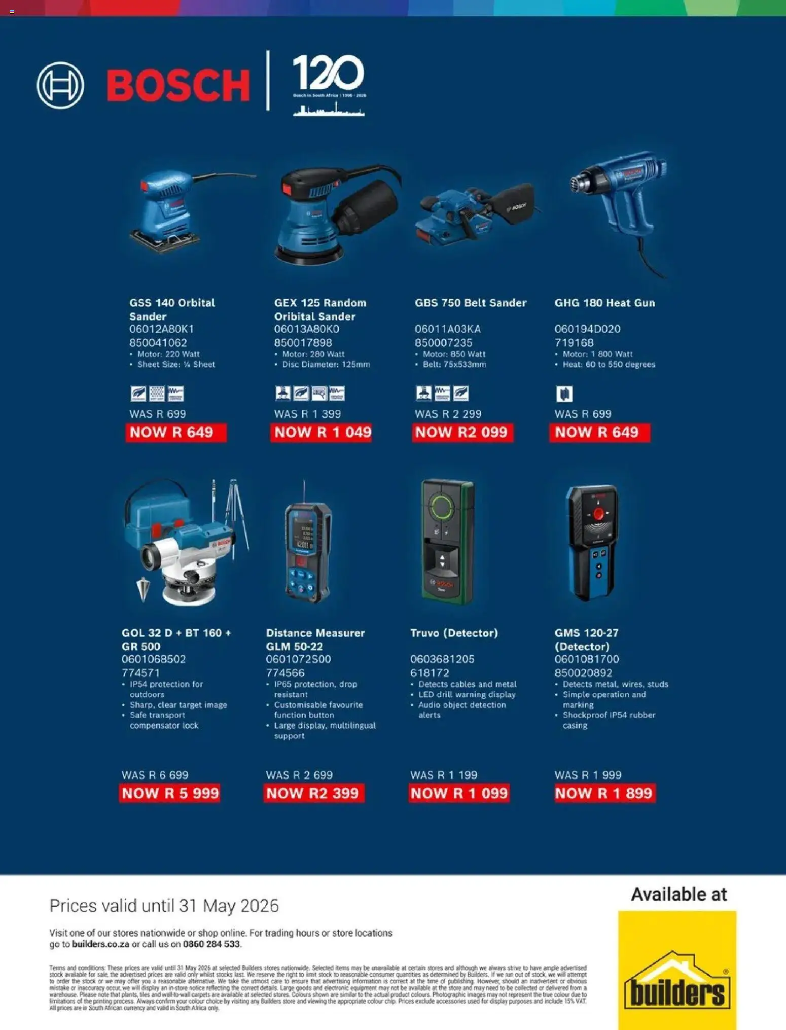 New Builders catalogue – valid from 19.01.2026 | Page: 3 | Products: Audio, Lock, Drill, Stock