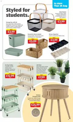 Preview of Weekly offers Aldi valid from 20/08/2026 | Page: 11 | Products: Basket, Pot, Storage box, Mint