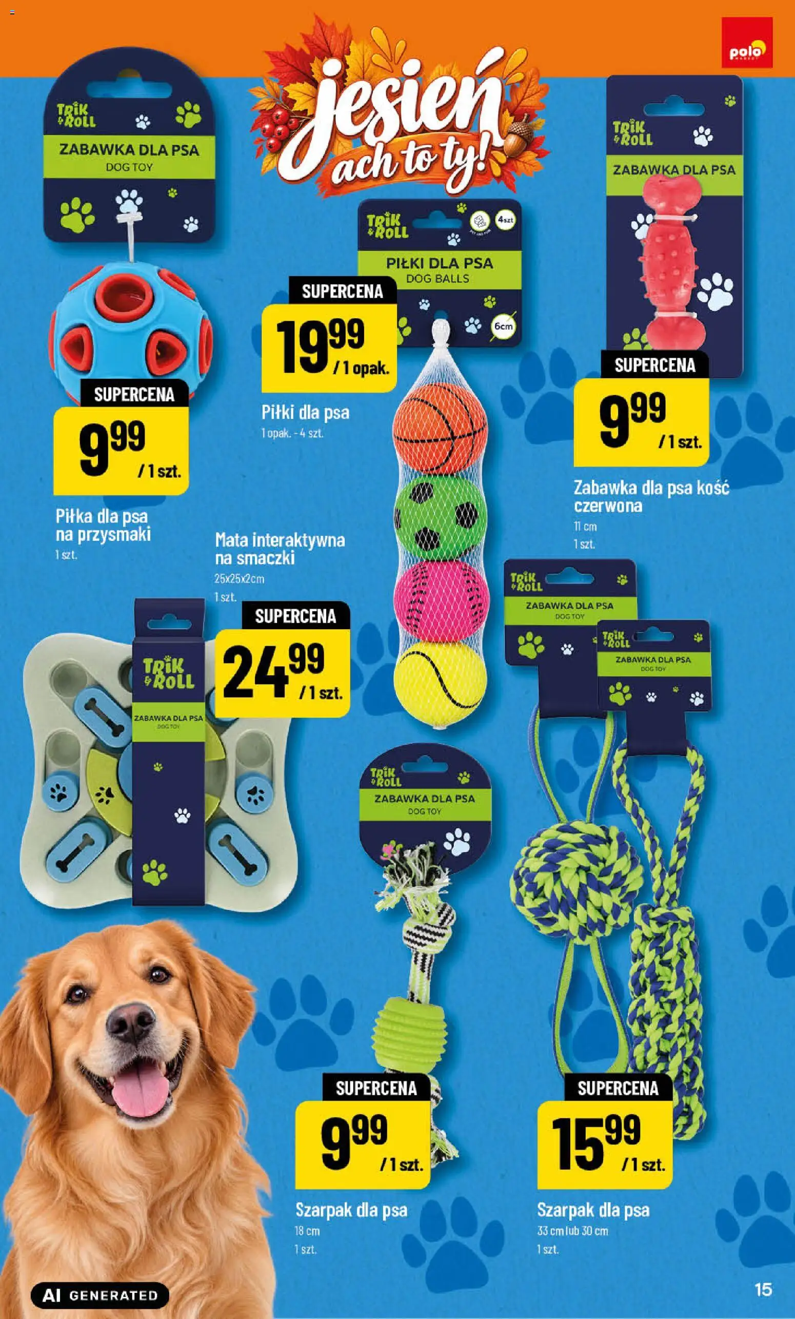 POLOmarket katalog - Jesień od 25.09.2026 | Strona: 15 | Produkty: Zabawka dla psa