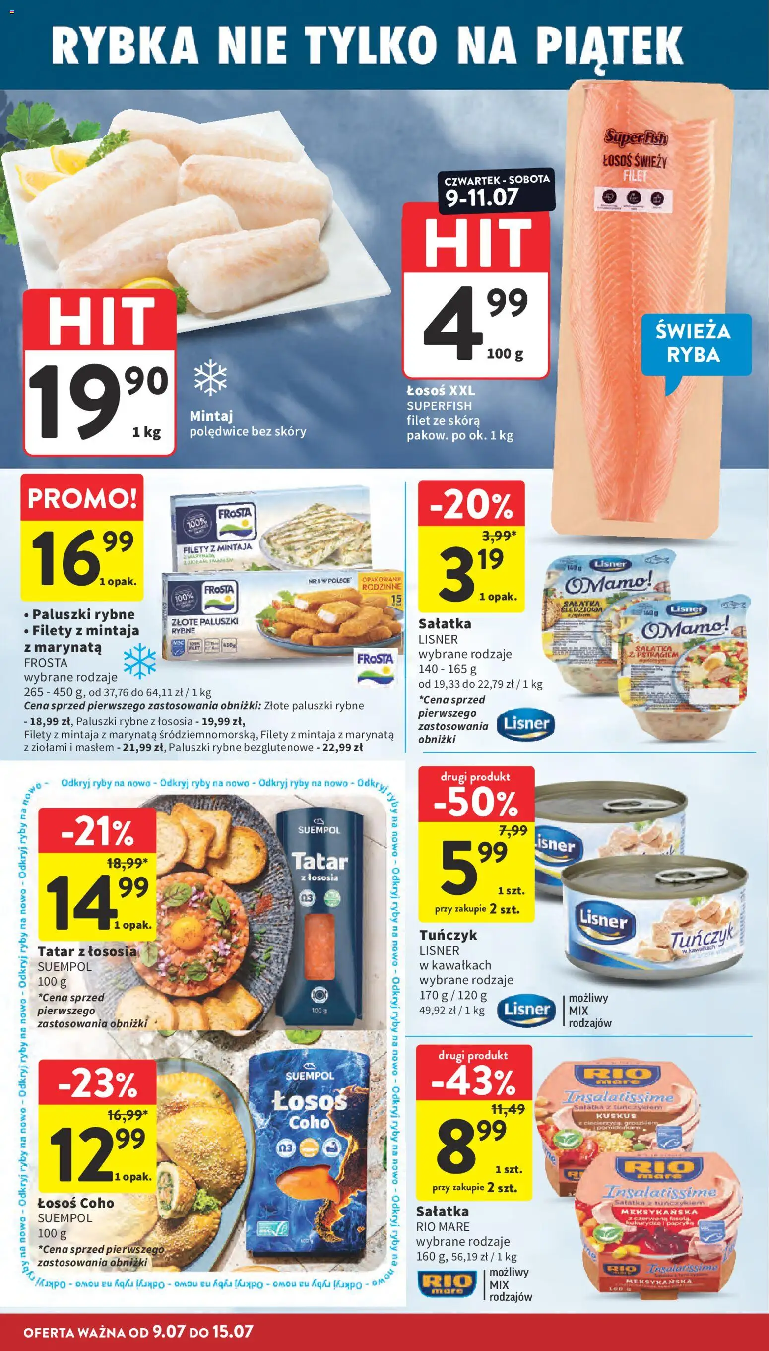 Intermarche gazetka od 09.07.2026 | Strona: 16 | Produkty: Kukurydza, Mintaj, Papryka, Tuńczyk