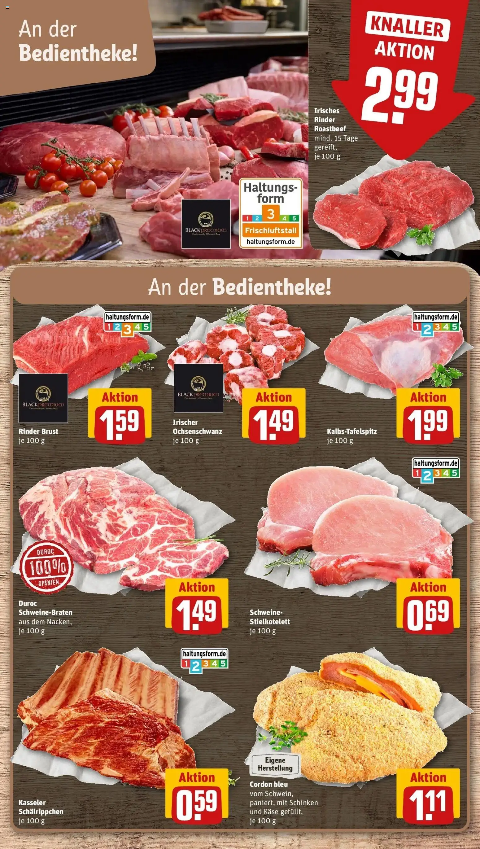 REWE Prospekt ab 05.10.2026 zum Blättern » Angebote | Seite: 10 | Produkte: Käse, Roastbeef, Schinken