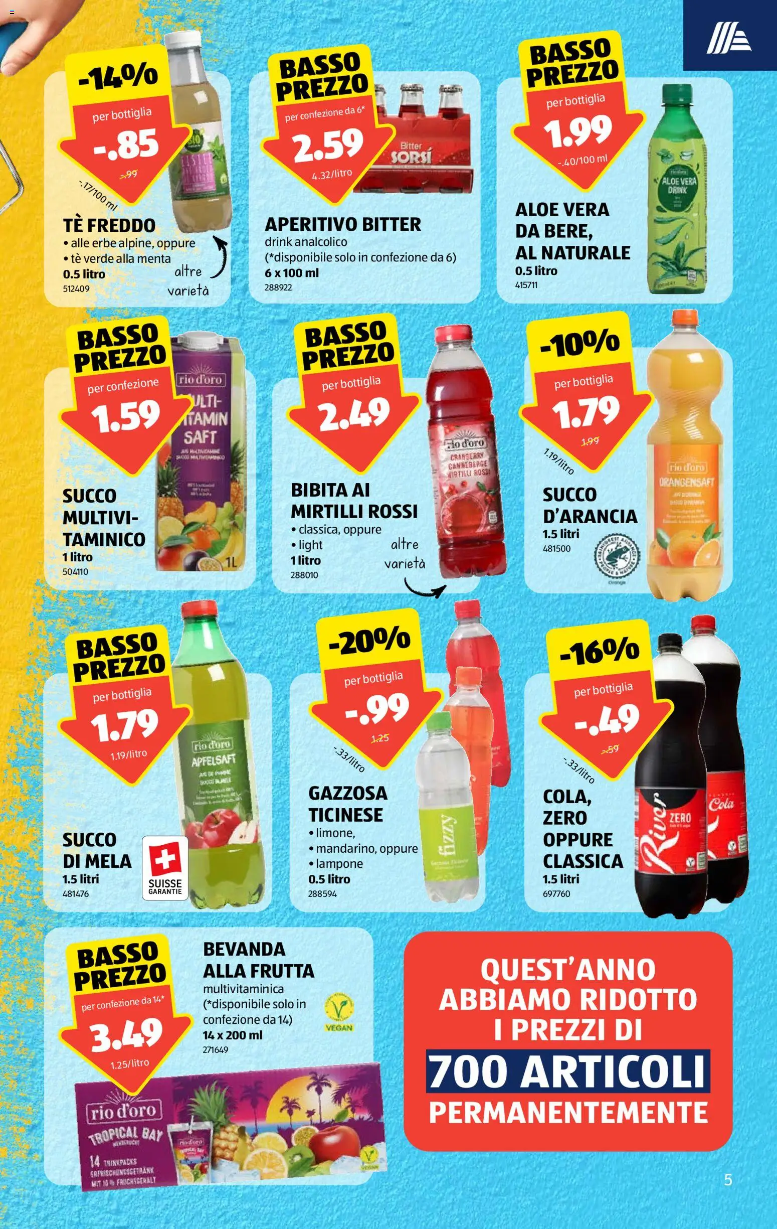 Aldi aktionen IT – gültig ab 09.07.2026 | Seite: 5 | Produkte: Orangensaft, Apfelsaft, Saft, Apple