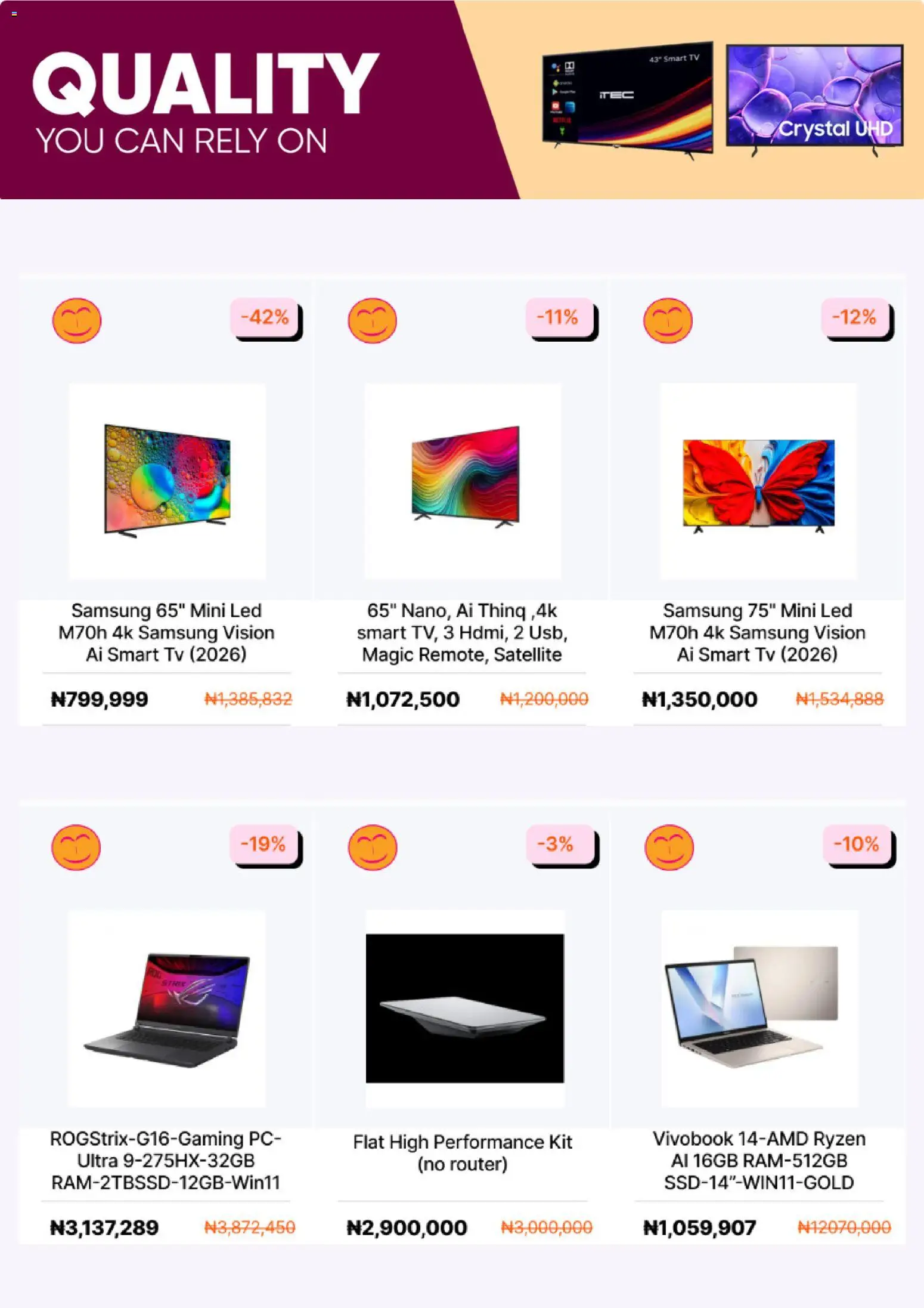 Konga Catalogue valid from 24/08/2026 | Page: 3 | Products: Tv, Pc, Satellite