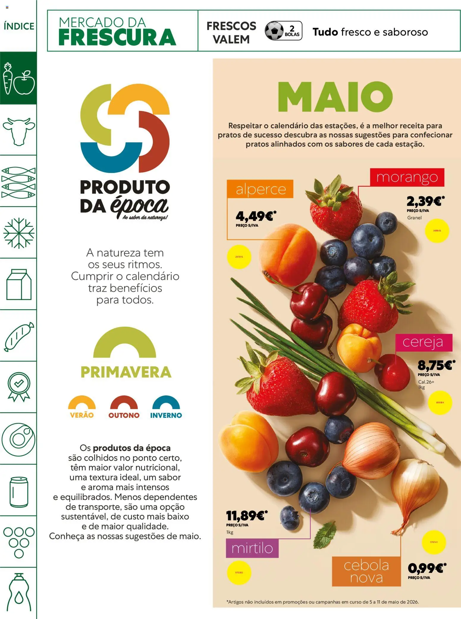 Recheio Horeca │ válido de 05.05.2026 | Página: 2 | Produtos: Pratos, Cebola, Cereja