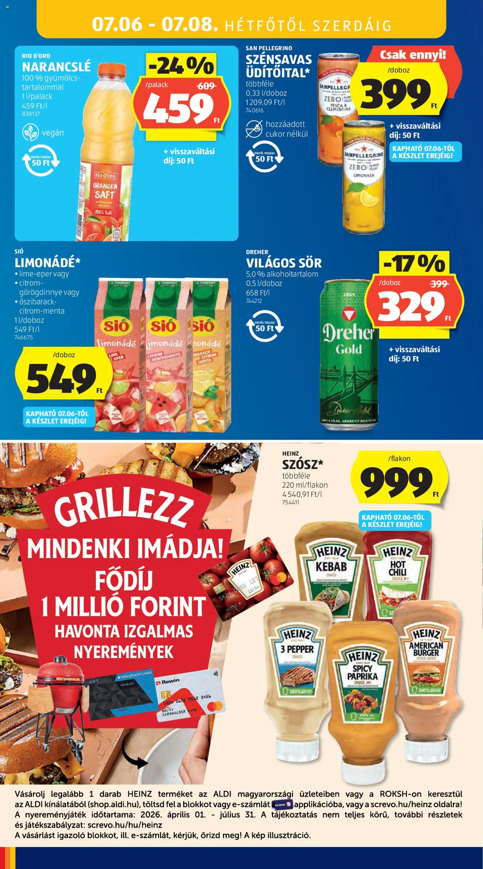 Aldi akciós ujság - amely érvényes a következő dátumtól: 2026.07.02. | Oldal: 42 | Termékek: Őszibarack, Lime, Sör, Vegán