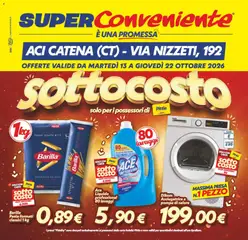 Anteprima del volantino SuperConveniente volantino Aci Catena valido a partire dal 13/10/2026