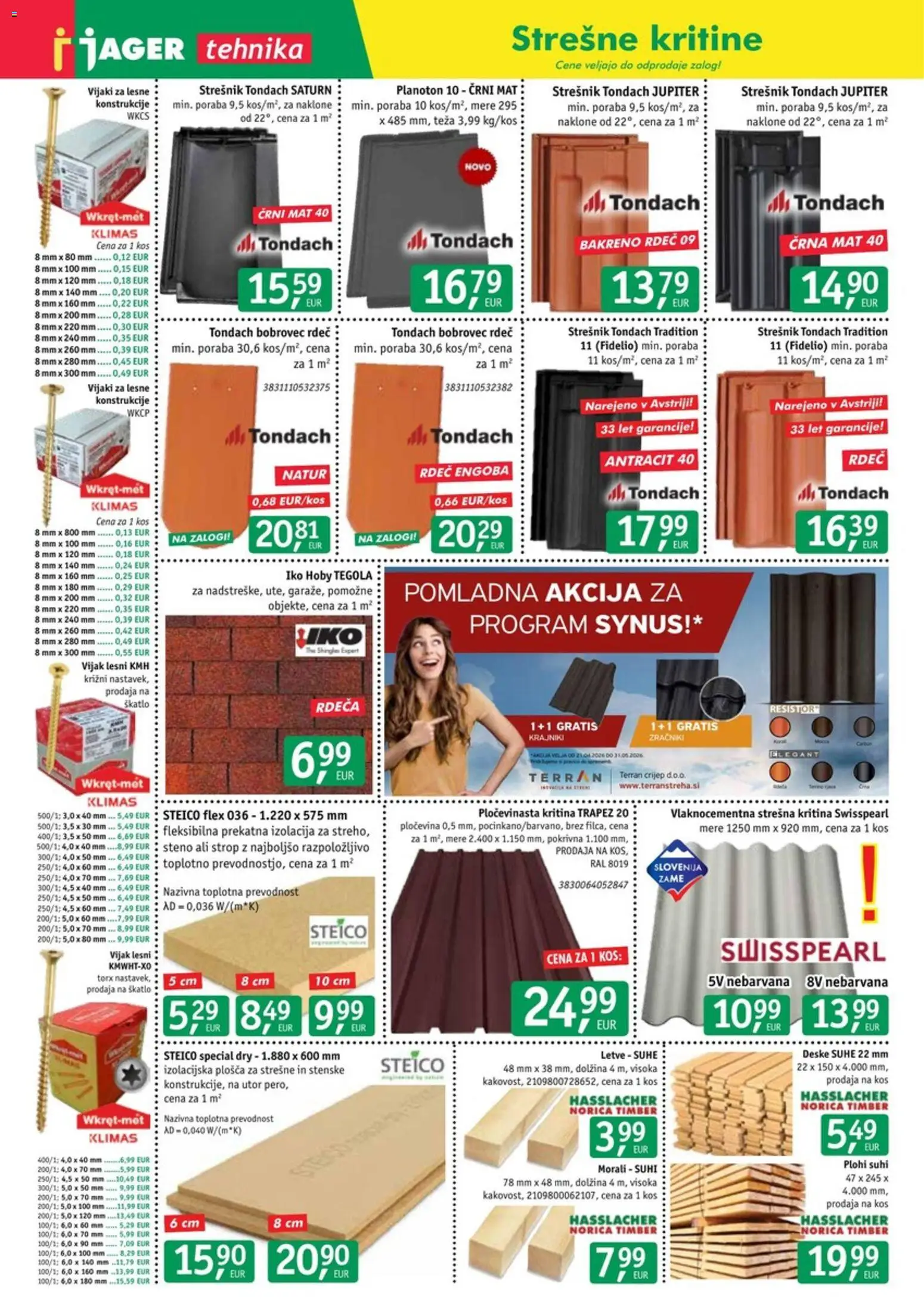 Novi Jager katalog ponudbe – veljaven od 17.06.2026 | Stran: 6 | Izdelki: Teza, Kos