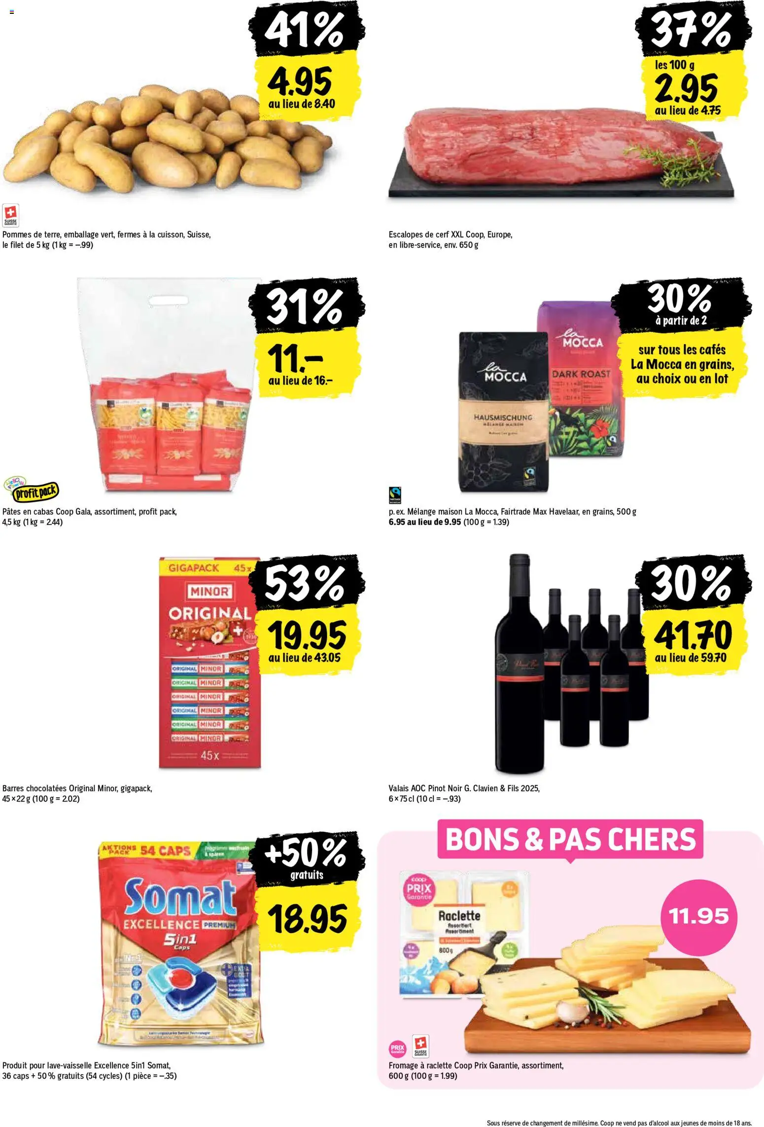 Coop aktionen FR – gültig ab 08.10.2026 | Seite: 22 | Produkte: Pasta, Raclette