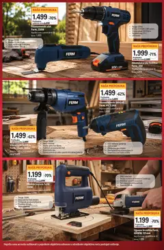 Višenamenski alat Ferm, 250W, Sanga: 250W, Brzina: 22.000 0/min, Ugao osciliranja: 3 stepena, Dužina kabla: 200cm - pregled Mega Maxi kataloga - važi od 30.07.2026 | Strana: 2 | Proizvode: Priključak, Ugaona brusilica, Brusilica, USB