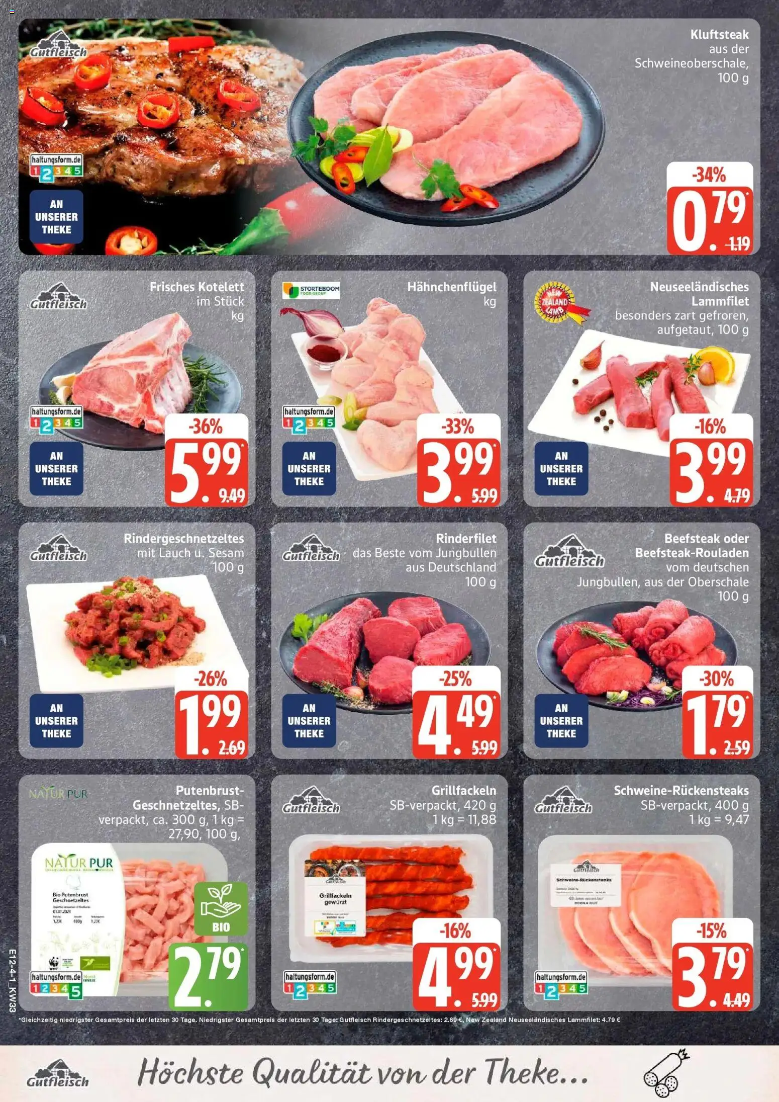 Edeka Prospekt Hamburg (ab 10.08.2026) » Angebote Online | Seite: 4 | Produkte: Putenbrust, Theke, Rinderfilet, Lauch