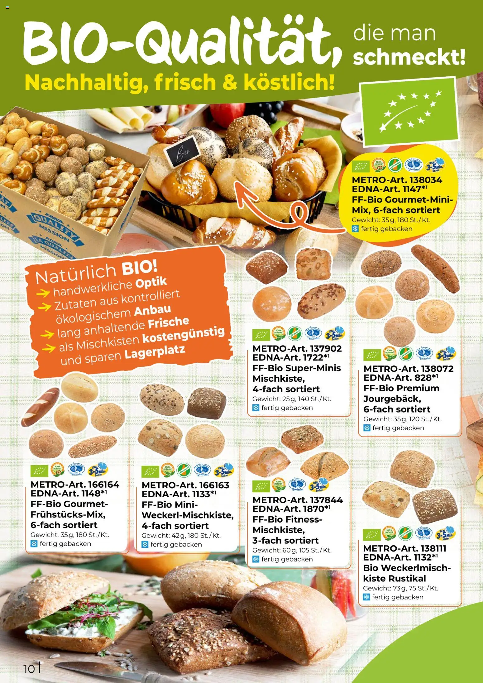Metro EDNA Katalog 2026 gültig ab 19.02.2026 | Seite: 10 | Produkte: Zutaten, Gewicht