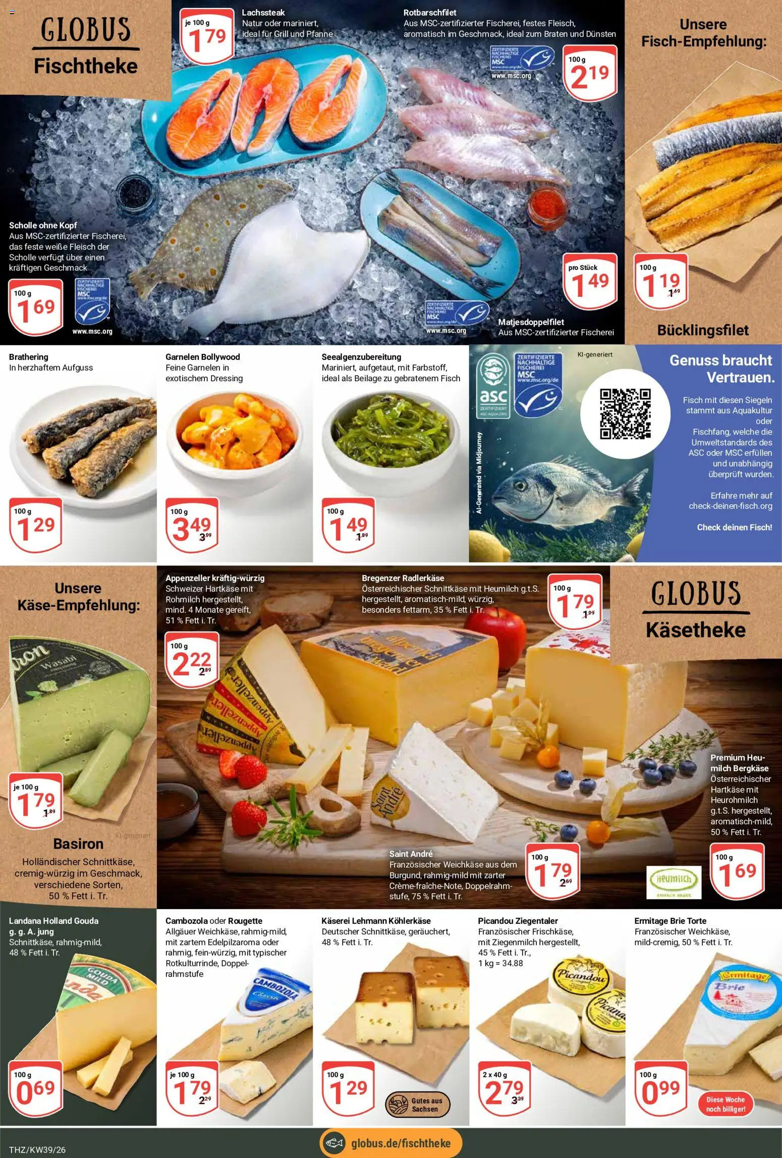 Globus Prospekt Theißen – gültig ab 21.09.2026 | Seite: 10 | Produkte: Grill, Milch, Gouda, Dressing
