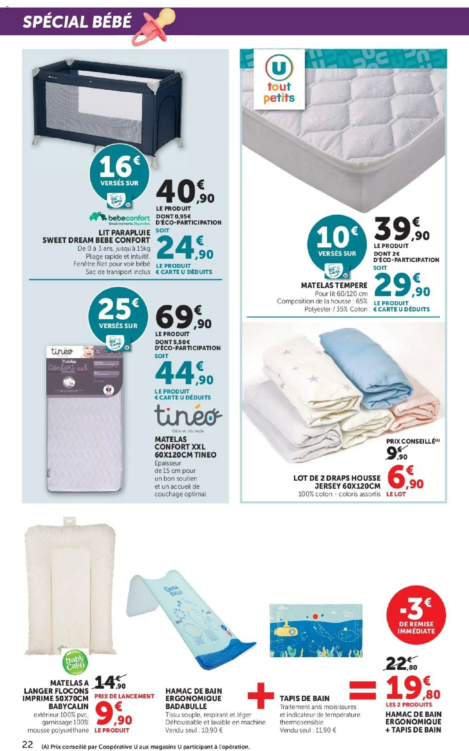 {H1} | Page: 22 | Produits: Matelas confort, Sac, Coton, Sac de transport