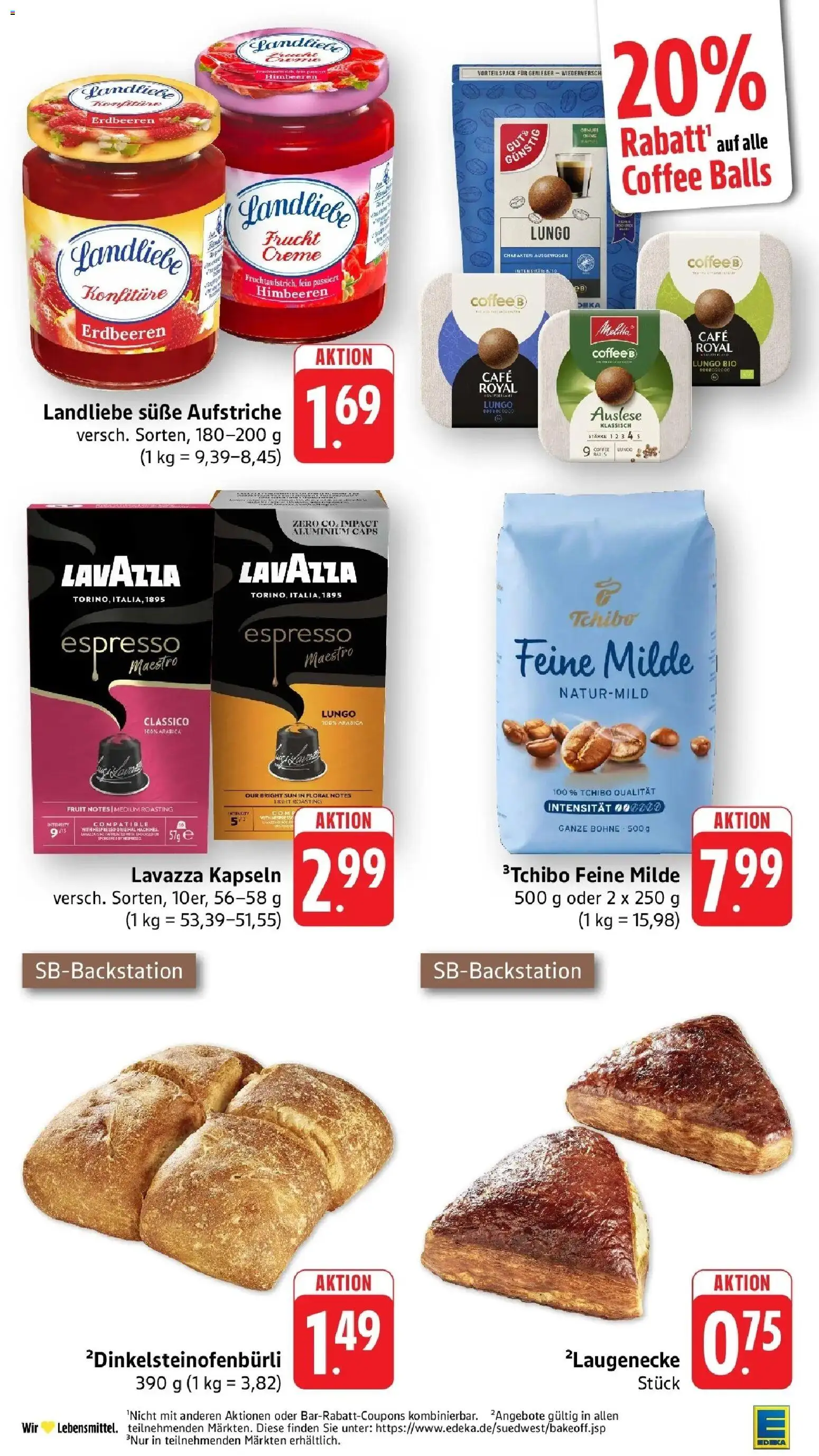 Edeka prospekt Friedrichsthal	 – gültig ab 03.05.2026 | Seite: 38 | Produkte: Himbeeren, Lavazza, Creme, Erdbeeren