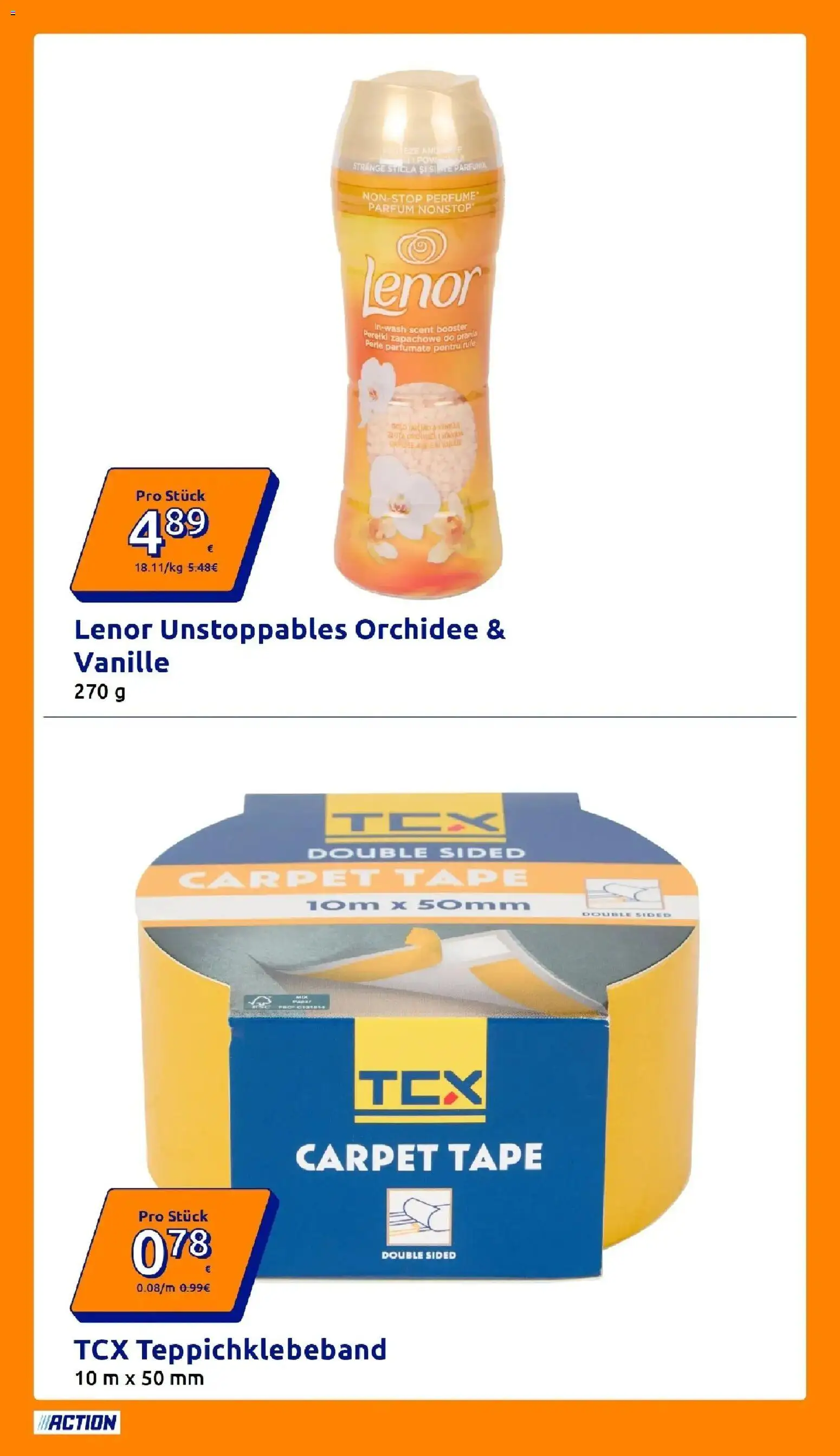 Action Aktueller Prospekt ab 07.10.2026 → Angebote nächste Woche | Seite: 11 | Produkte: Lenor, Orchidee, Parfüm, Vanille