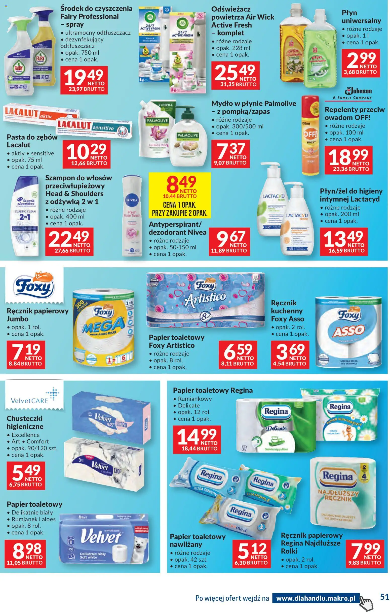 Makro gazetka - Dystrybucja do sklepów od 12.05.2026 | Strona: 51 | Produkty: Szampon, Odżywka, Mydło, Lacalut