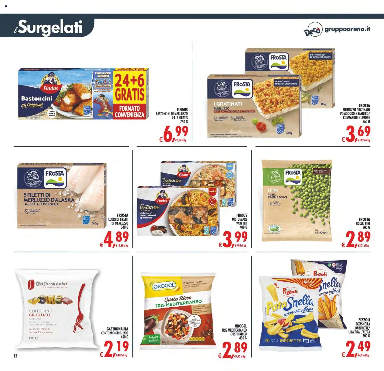 Volantino Decò del 08.05.2026 | Pagina: 12 | Prodotti: Pesca, Basilico, Melanzane, Forno