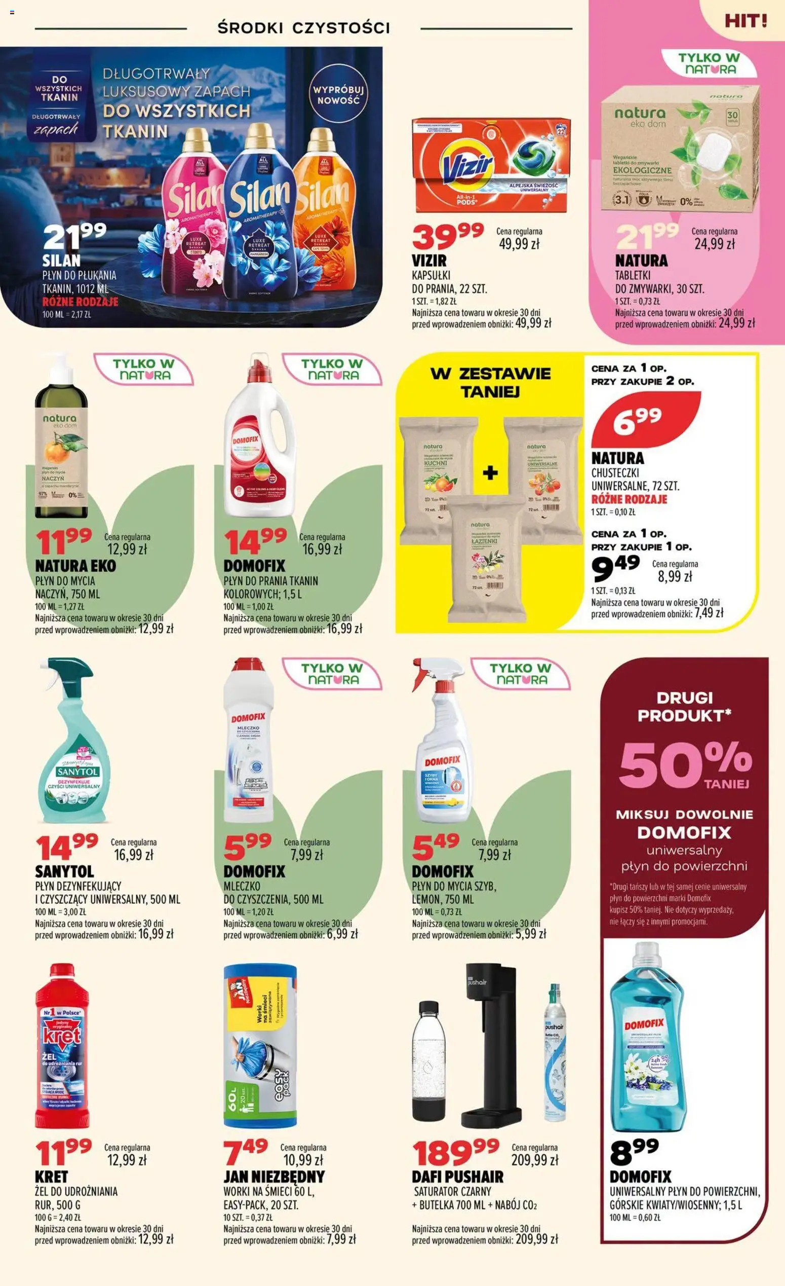 Drogerie Natura gazetka od 06.08.2026 | Strona: 19 | Produkty: Kapsułki, Chusteczki, Vizir, Zapach