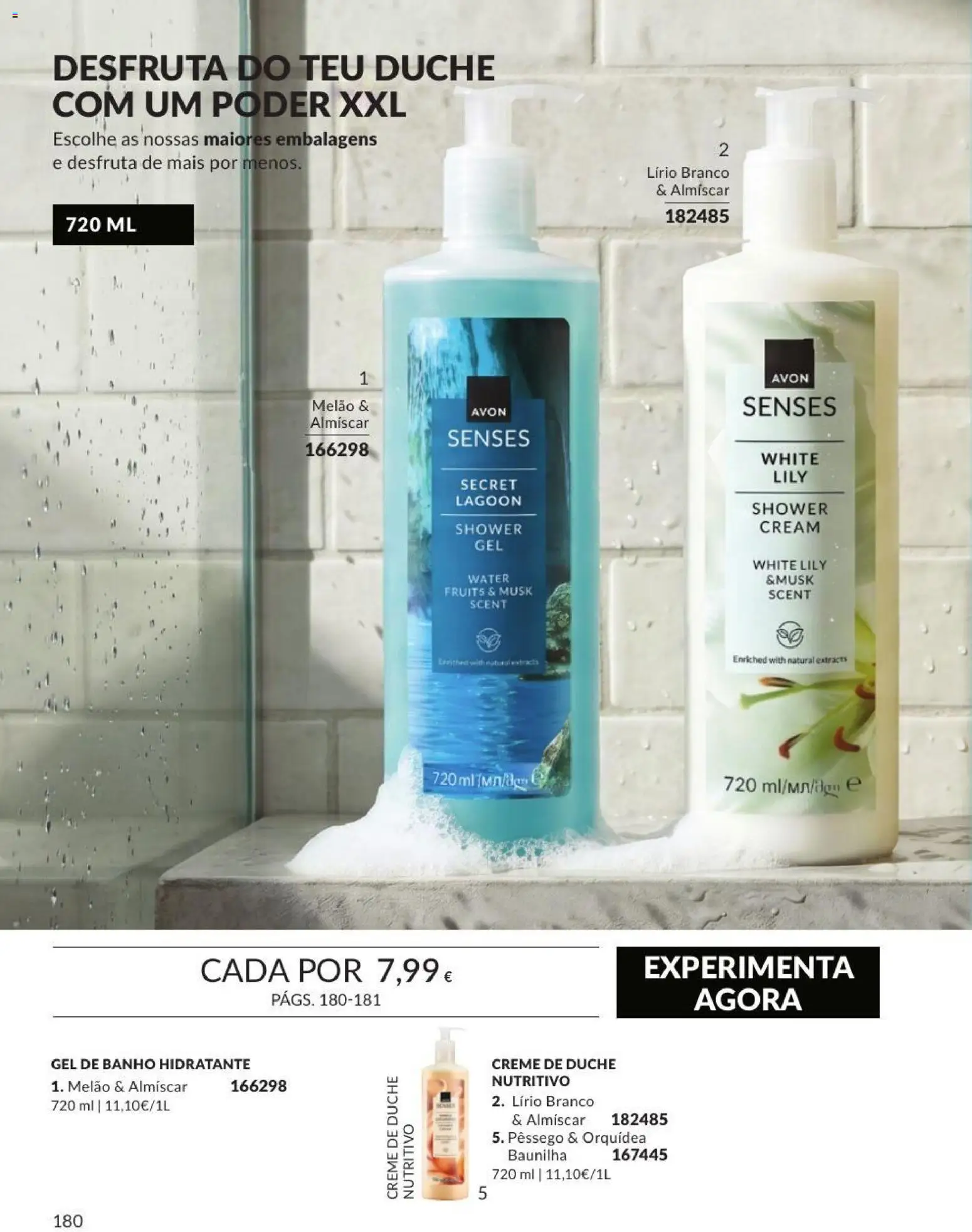 Catálogo Avon Campanha 9 │ válido de 01/09/2026 | Página: 180 | Produtos: Baunilha, Gel de banho, Orquídea, Banho