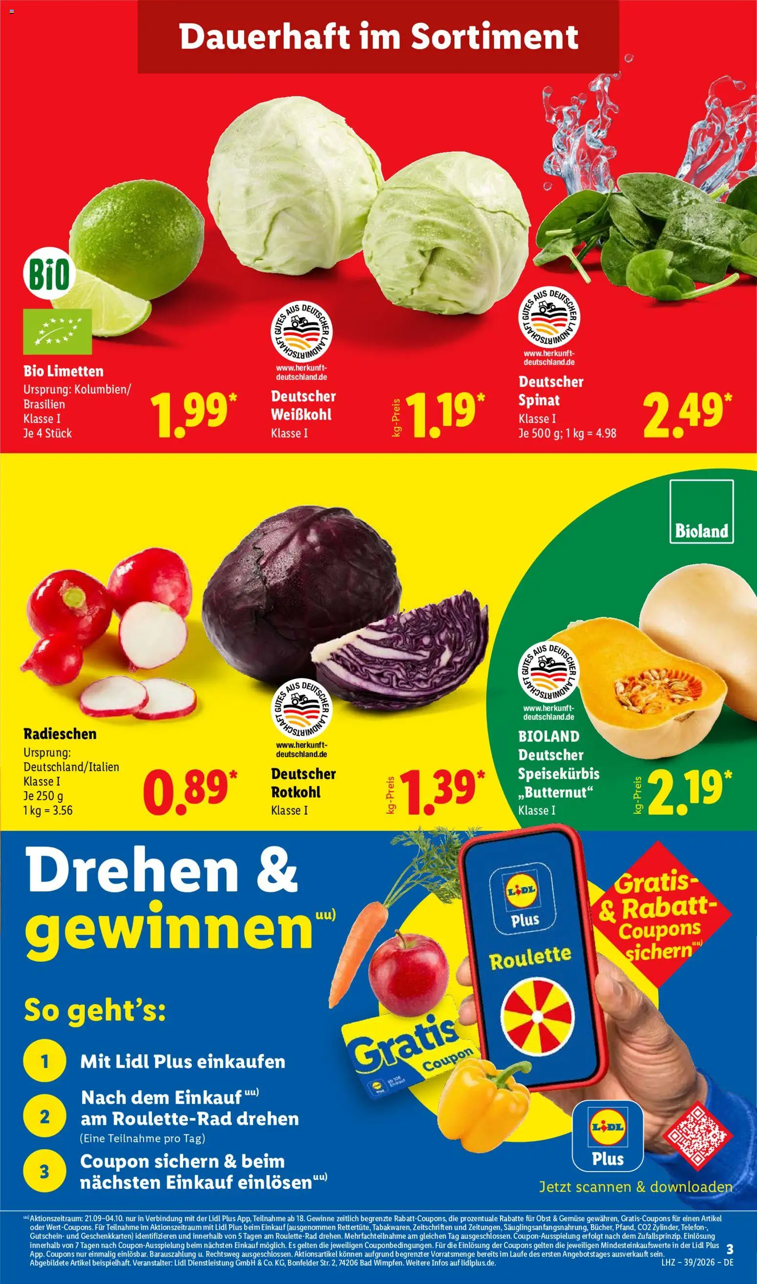 Lidl Německo leták od 21.09.2026 | Strana: 3 | Produkty: Telefon