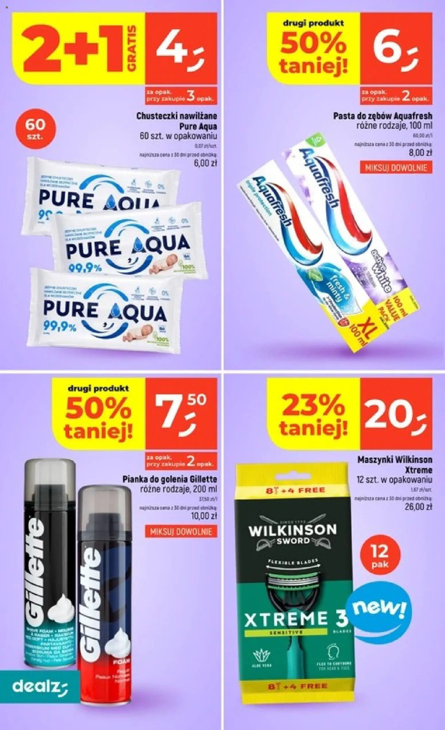 Dealz gazetka od 17.09.2026 | Strona: 38 | Produkty: Chusteczki, Pasta, Pianka do golenia, Pasta do zębów