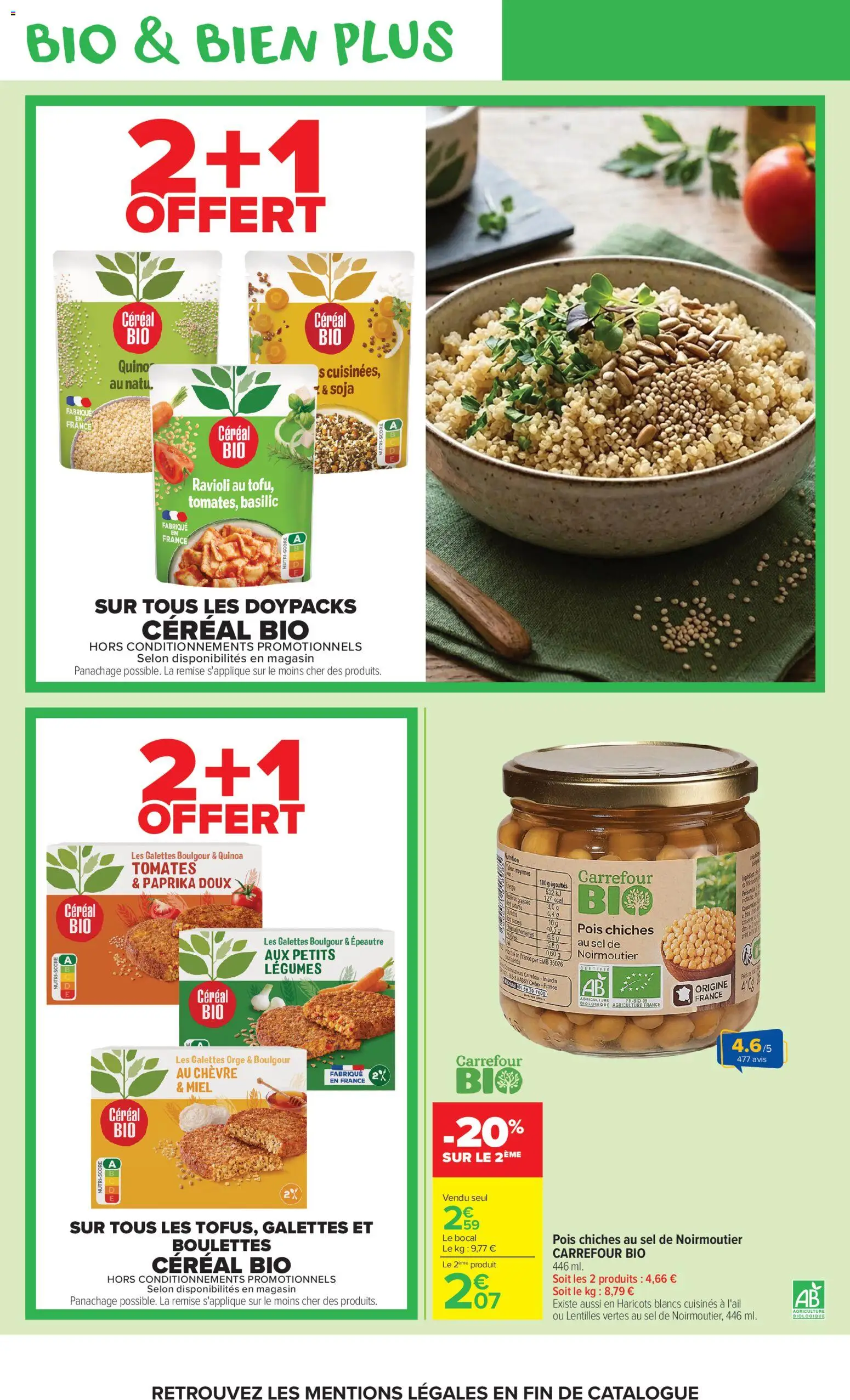 {H1} | Page: 8 | Produits: Paprika, Pois chiches, Boulgour, Ravioli