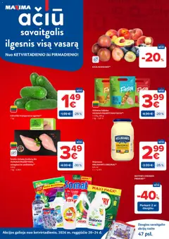 MAXIMA leidinys galioja nuo 2026.08.18 | Puslapis: 48 | Prekių: Agurkai, Vištienos, Majonezas